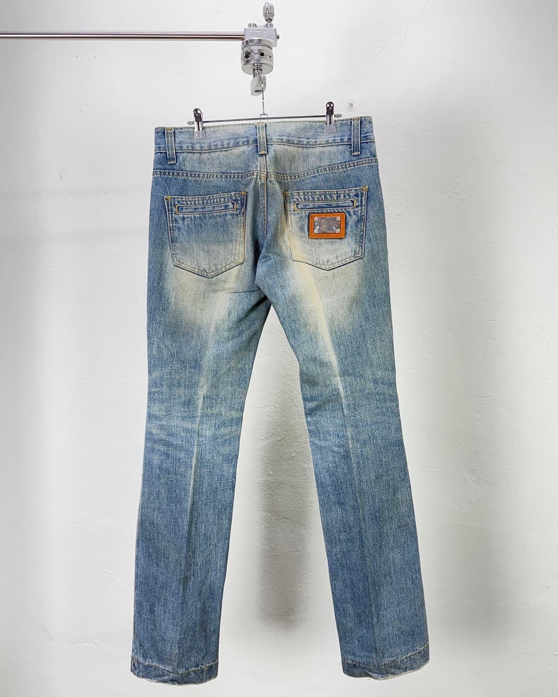 돌체앤가바나 백 플레이트 디스트로이드 그리니 데님 팬츠 상품이미지6