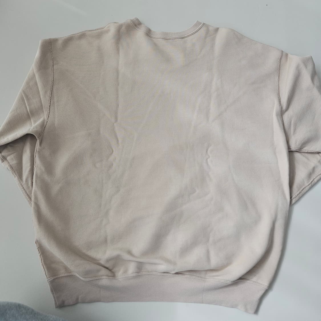 오라리 슈퍼 밀 가먼트 다이 스웻 셔츠 / 베이지 / 4사이즈 상품이미지6