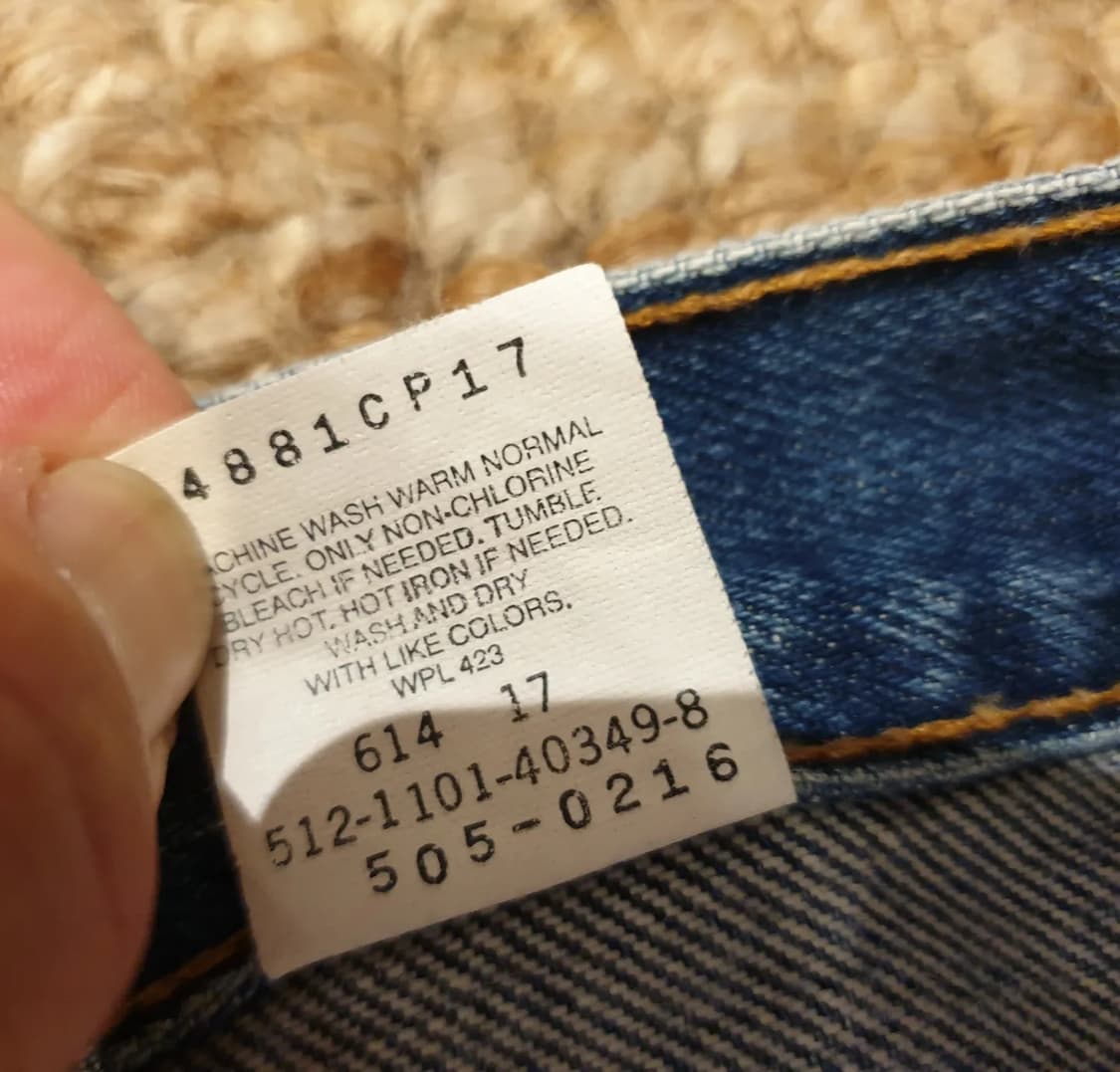 00s Levis 505 usa made 상품이미지9
