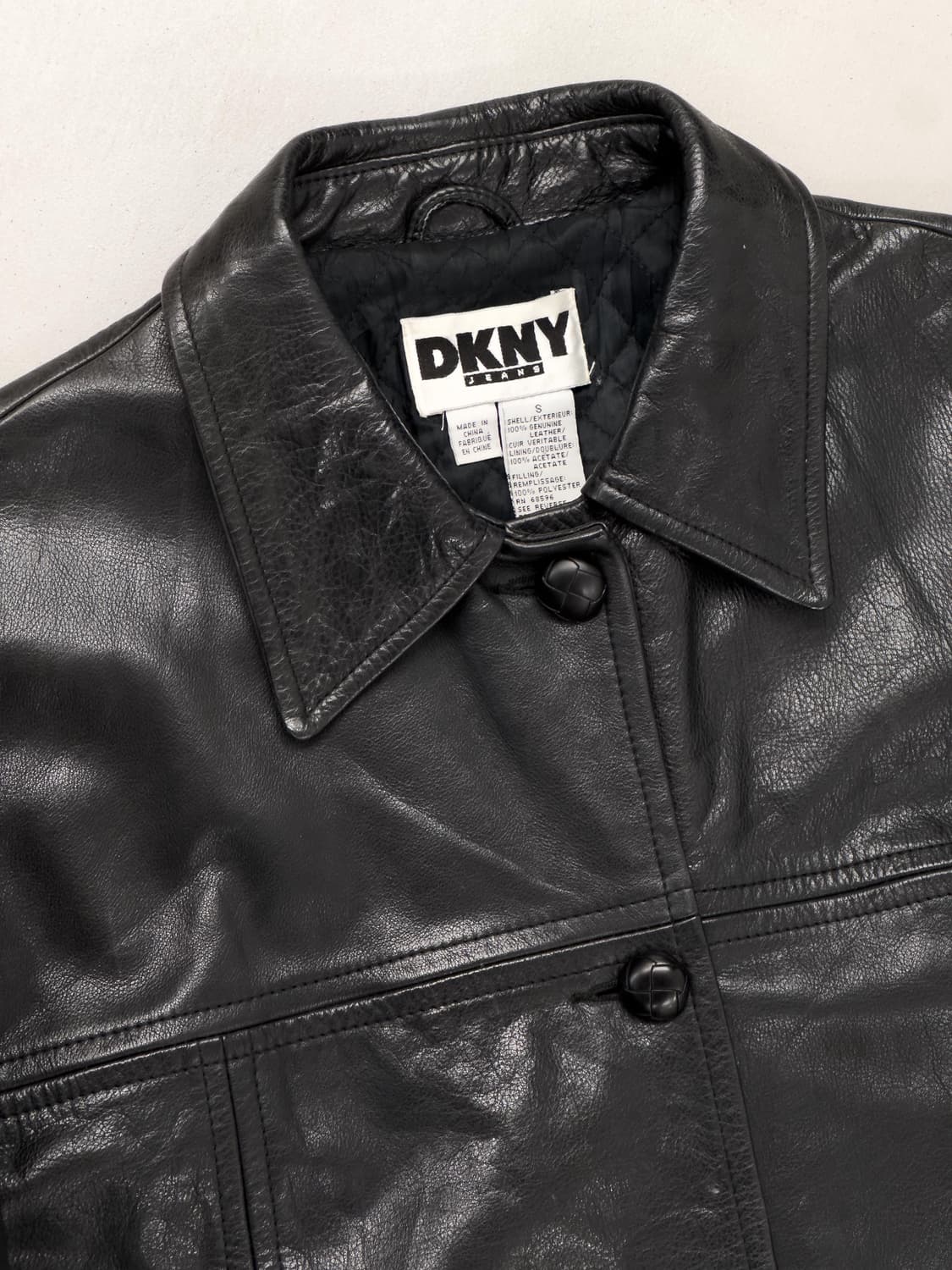 DKNY 레더 코트 상품이미지5