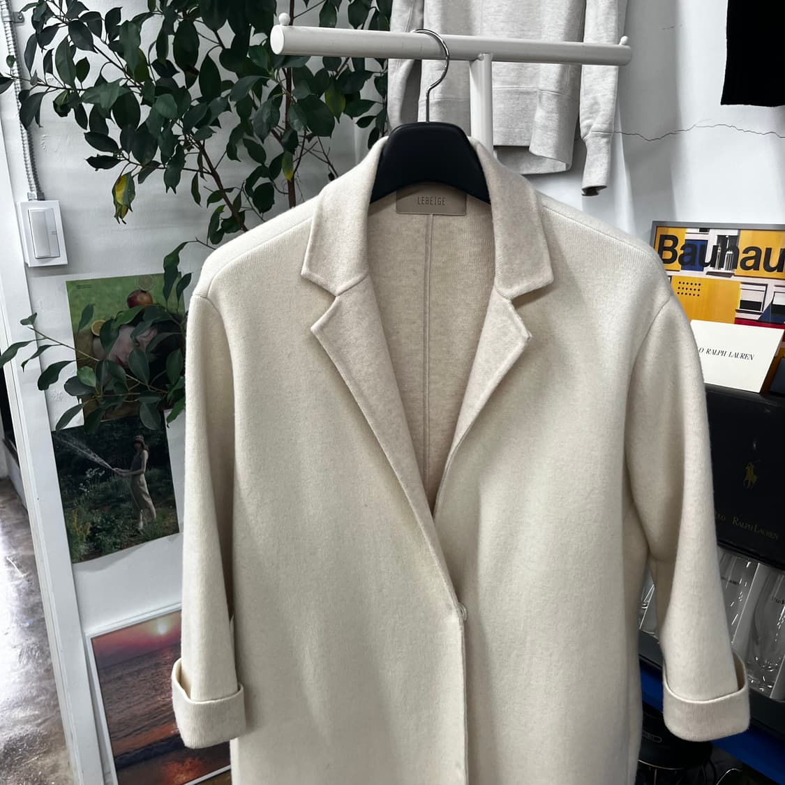 르베이지 캐시미어 블렌드 코트 88-94 상품이미지2