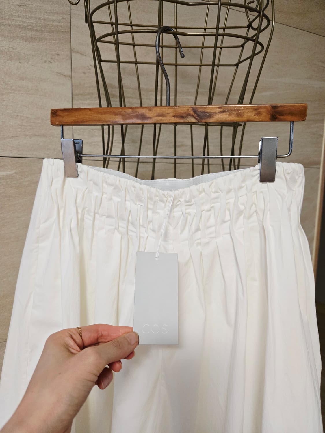 [34/미착용] COS 코스 플리츠 와이드 팬츠 상품이미지2