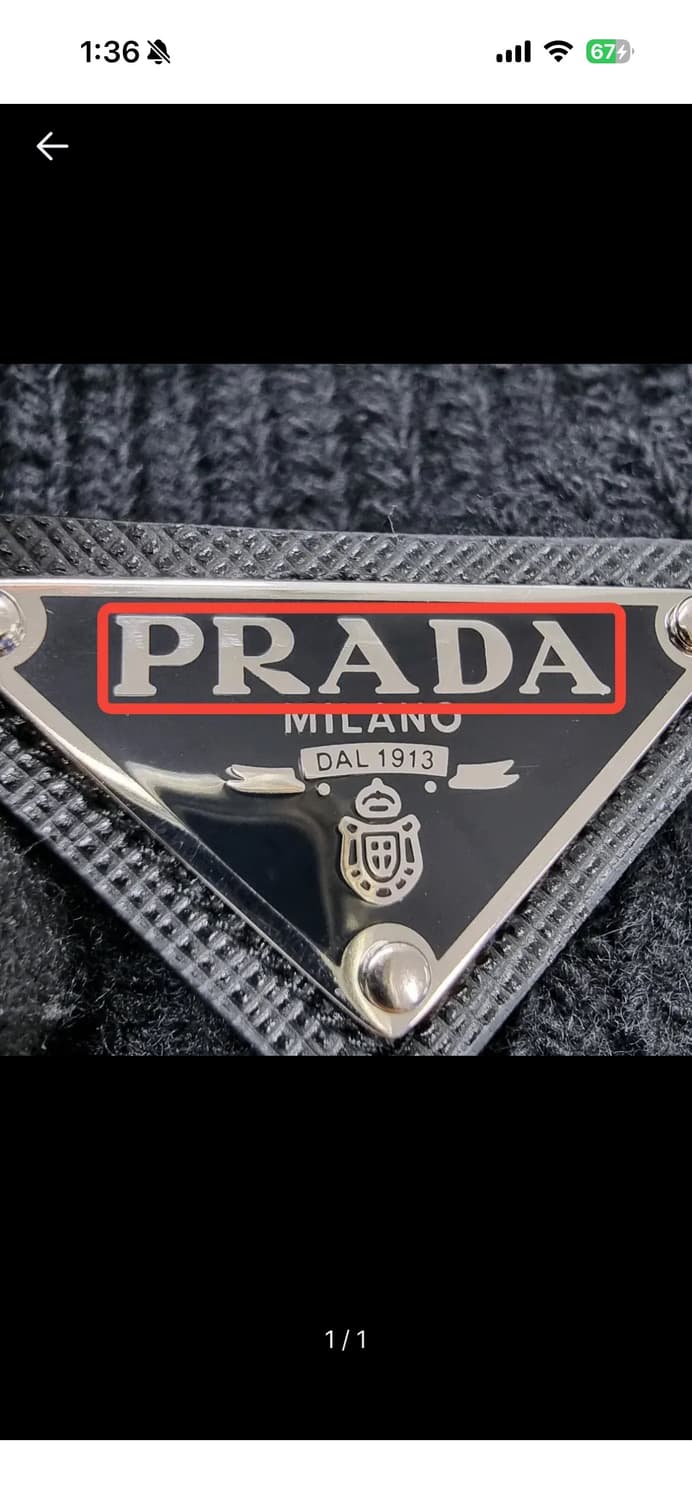 프라다 블랙 니트 비니 M사이즈 / 2HC426 3IM F0002 03 상품이미지7