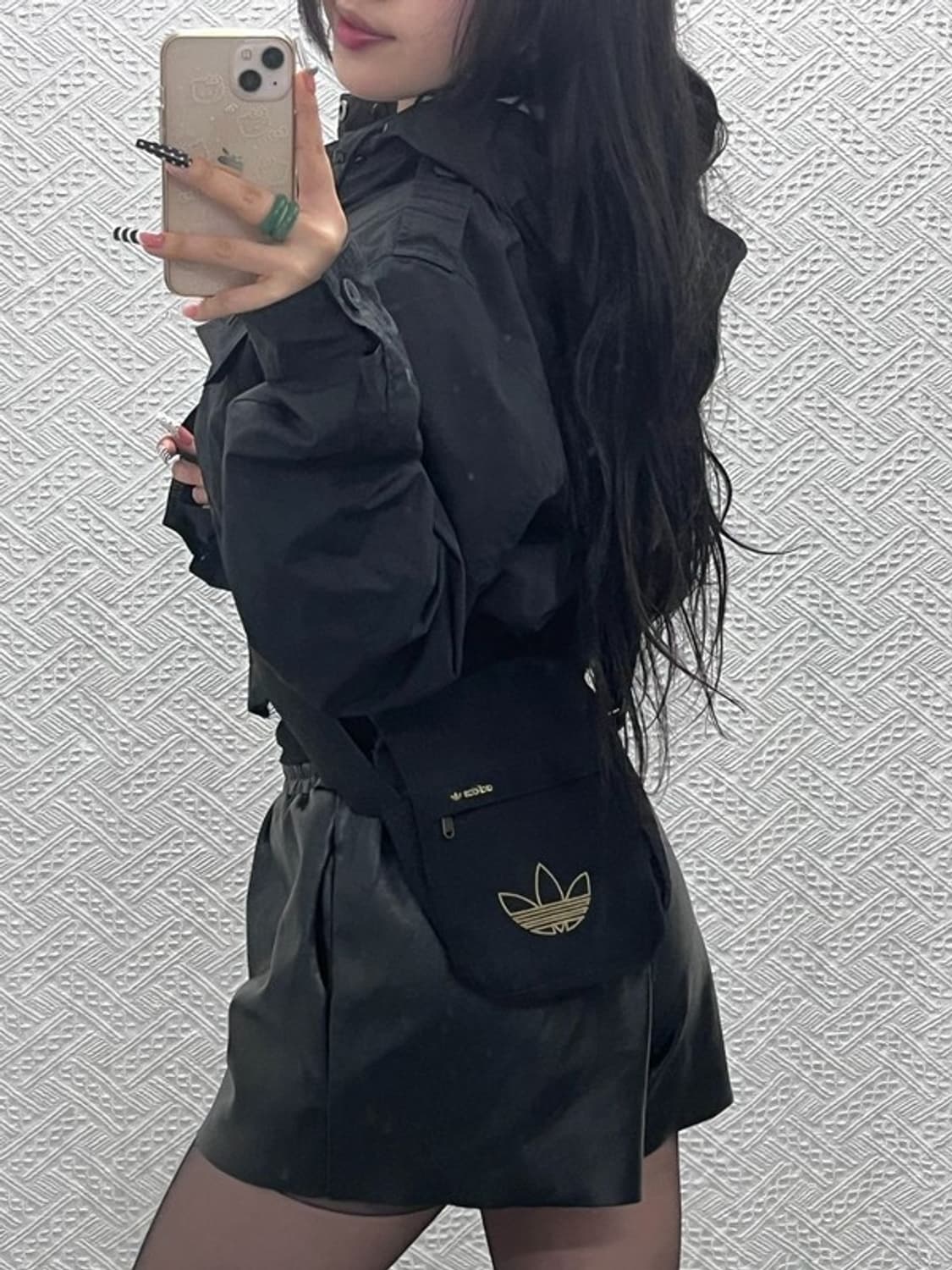 아디다스 검골 트레포일 자수 캐주얼 크로스백 C10206 상품이미지1