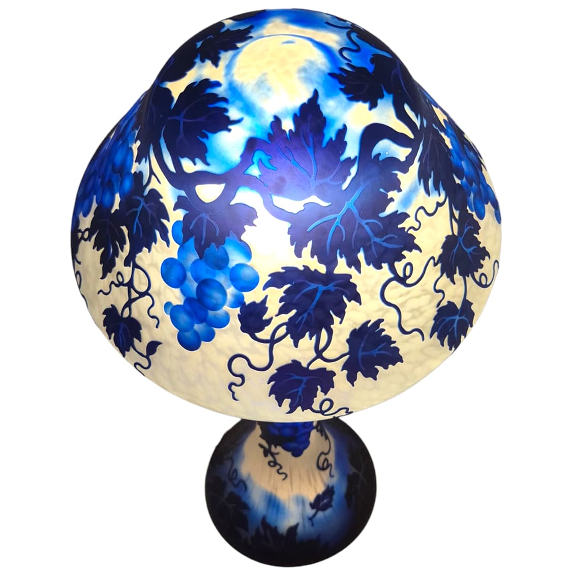 80s 엔틱 불투명 포도 나무 머쉬룸 스탠드 램프 상품이미지2