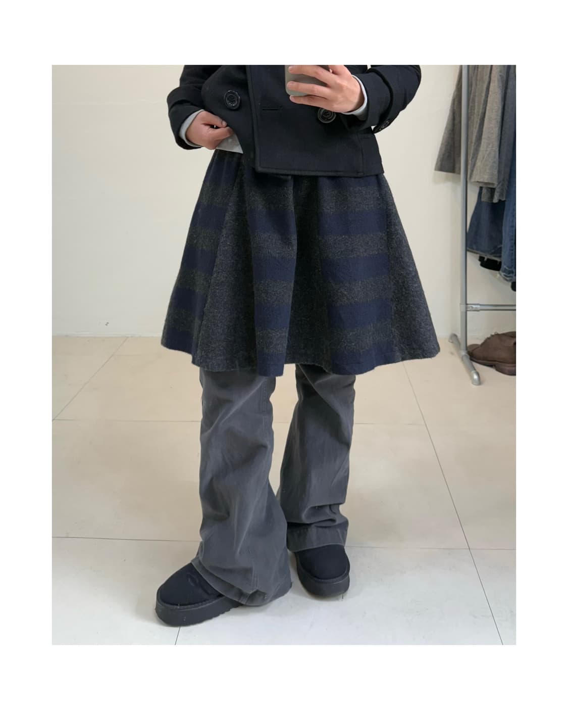 빈티지 울 스커트 상품이미지1