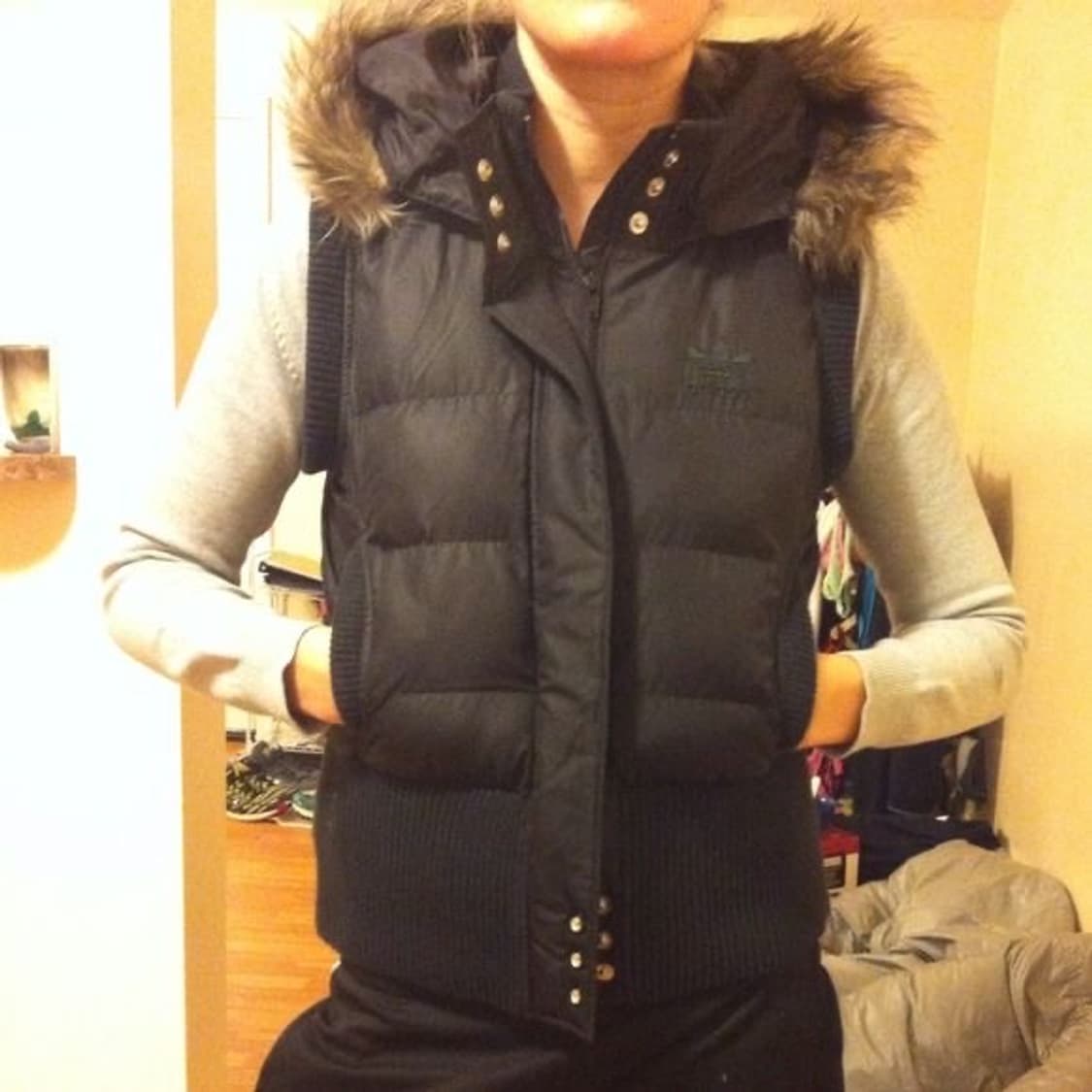 아디다스 마시엘리엇 크라운마크 패딩 조끼 베스트 상품이미지1