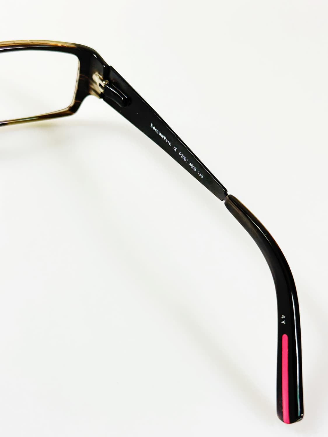 90s EDEN PARK 블랙톤 볼드 스퀘어 빈티지 안경 상품이미지6