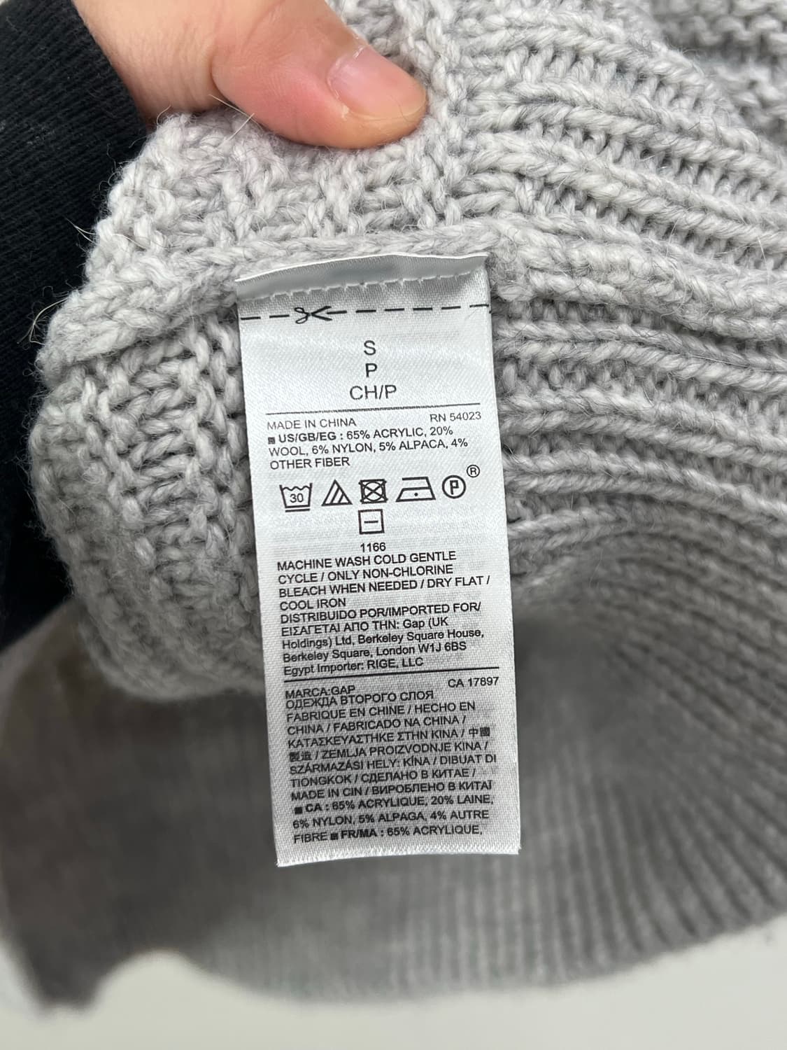 (S) GAP 우먼스 케이블 니트 드레스 그레이 상품이미지5