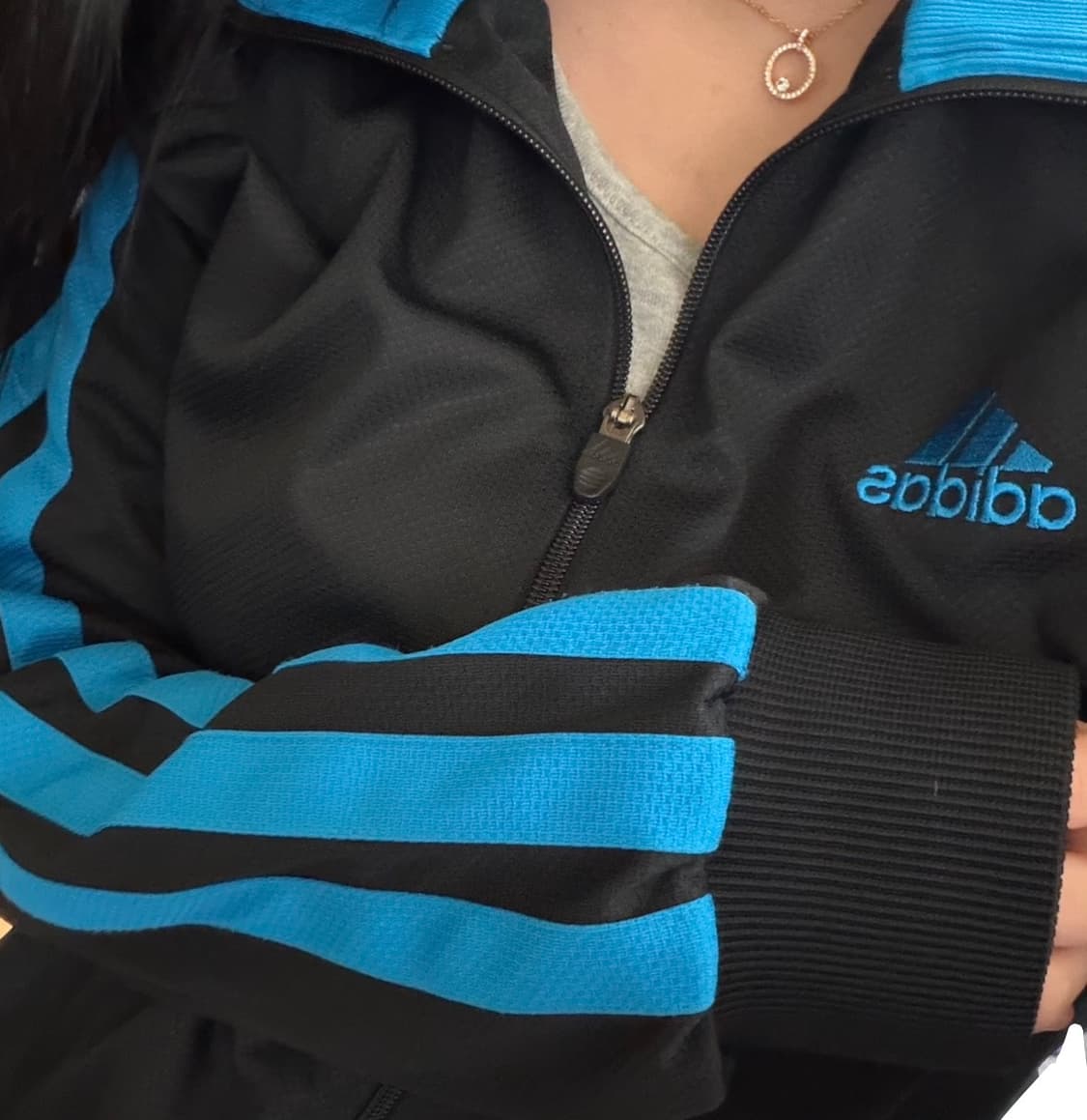 💙아디다스 에센셜 빅 삼선 검파 트랙탑 져지💙 상품이미지2