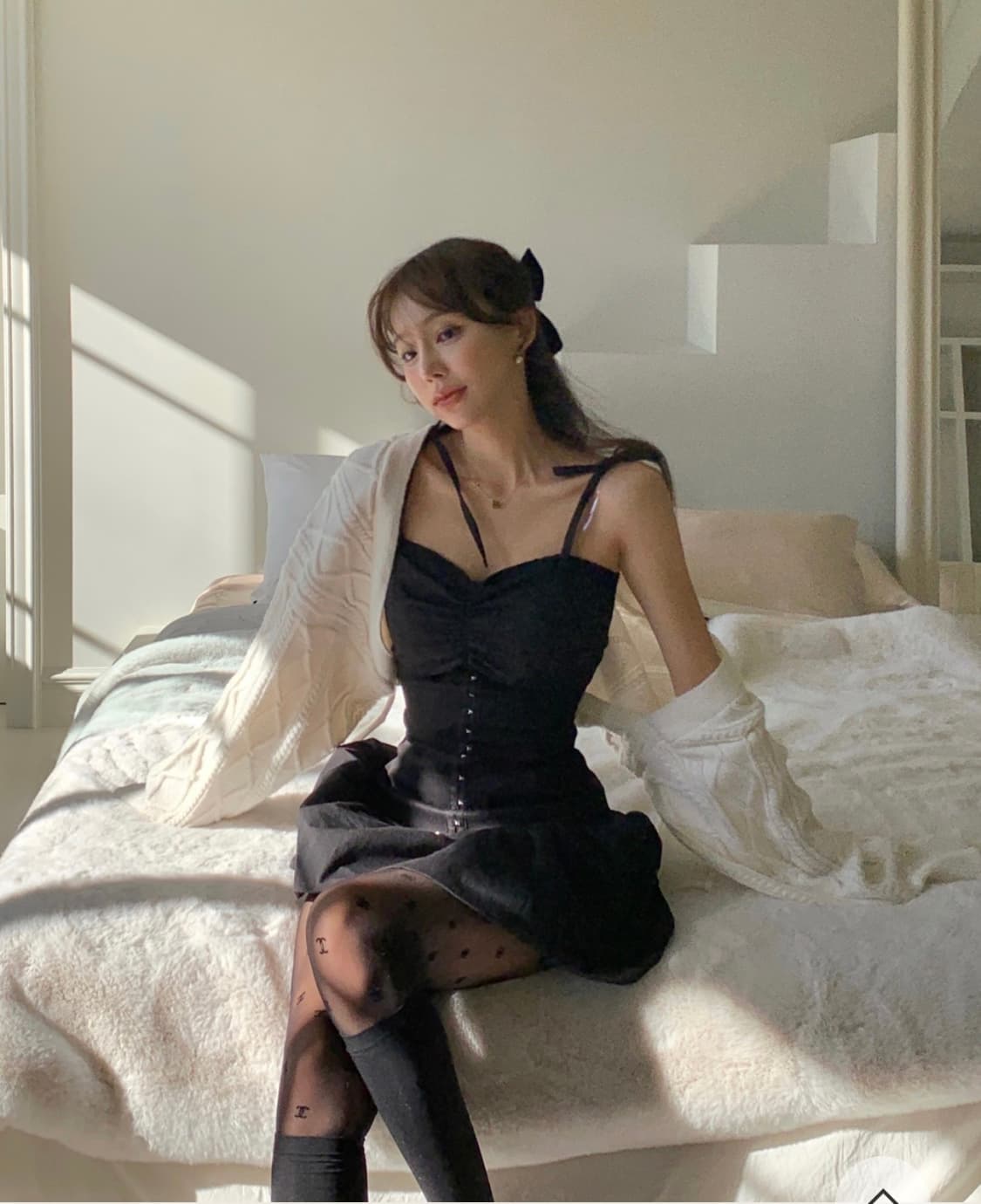 클라우드이모션 오블렛 버클 퍼프 원피스 상품이미지7