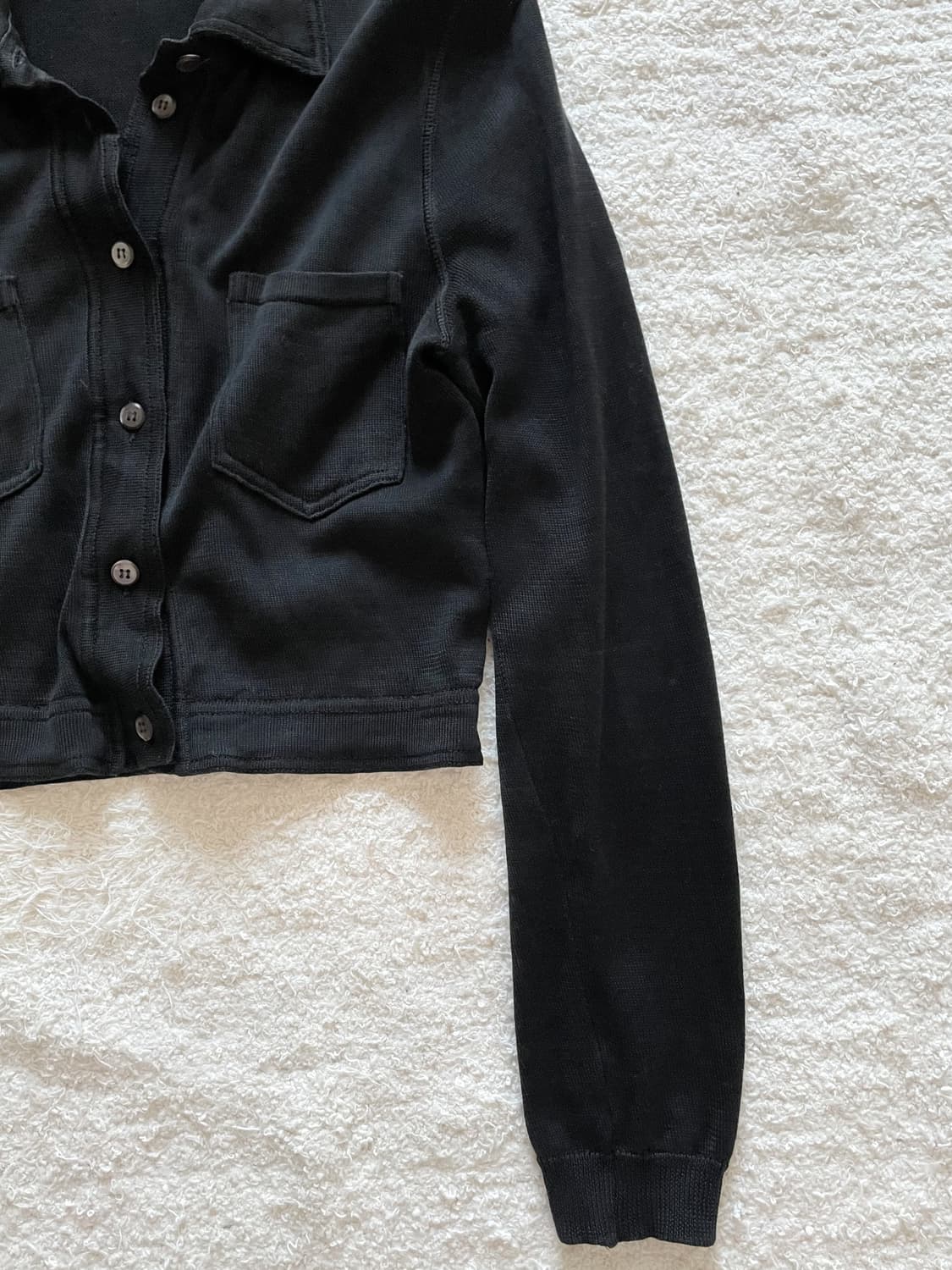 프라다 크롭 코튼 셔츠 상품이미지3