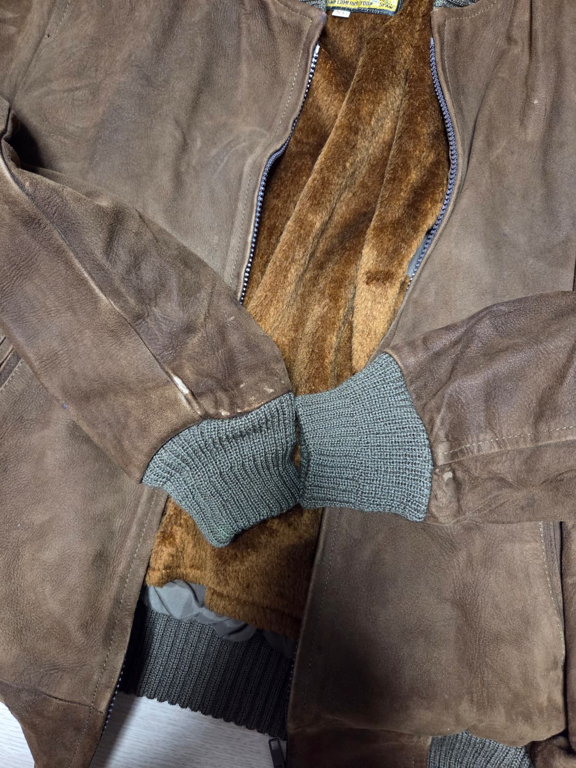 MATARDORN 스웨이드 자켓 봄버 보머 점퍼  상품이미지6