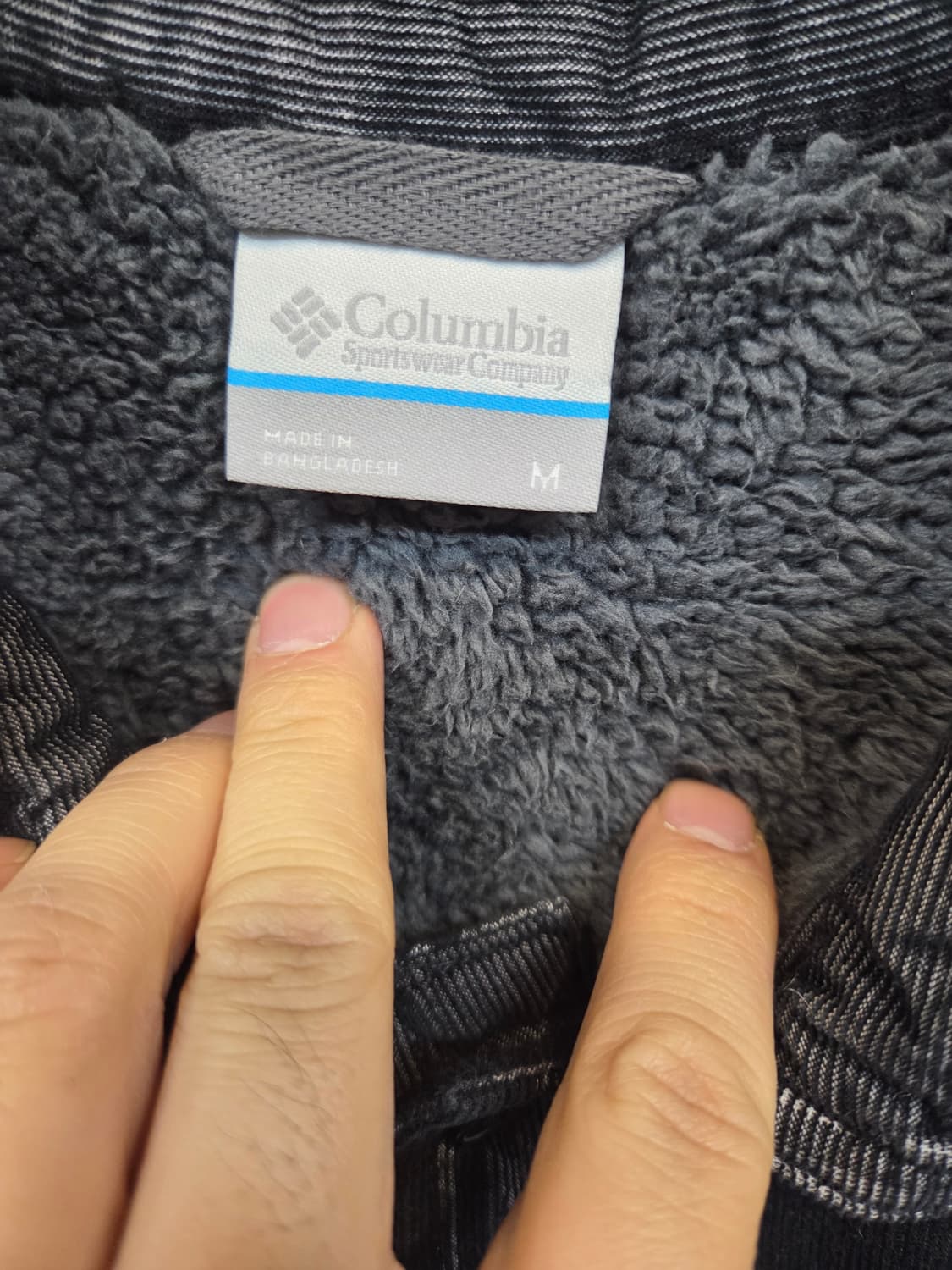 컬럼비아 안감플리스 체크 셔츠자켓 m 상품이미지3