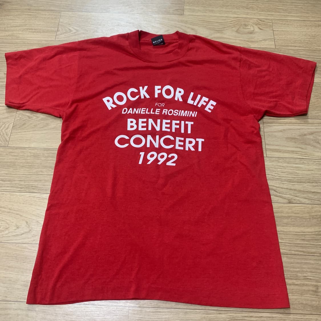 L] ROCK FOR LIFE 1992 자선 콘서트 빈티지 티셔츠 상품이미지1