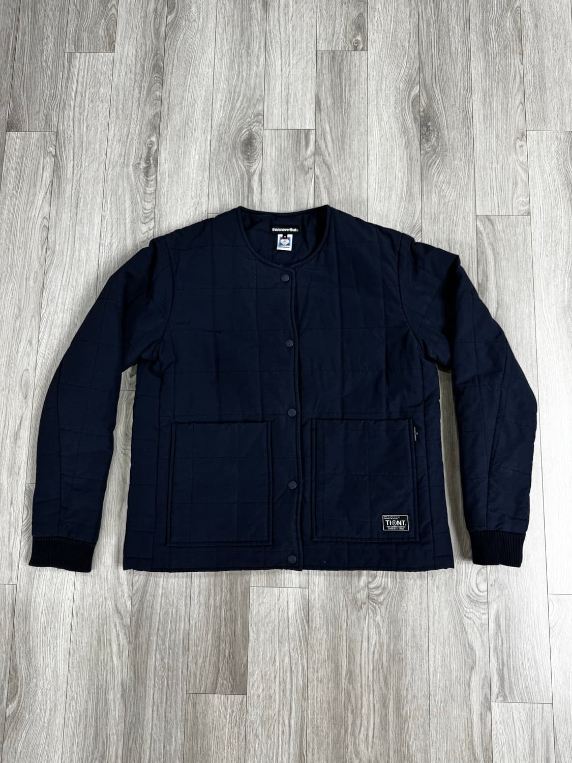디스이즈네버댓 퀼팅 자켓 네이비 상품이미지5