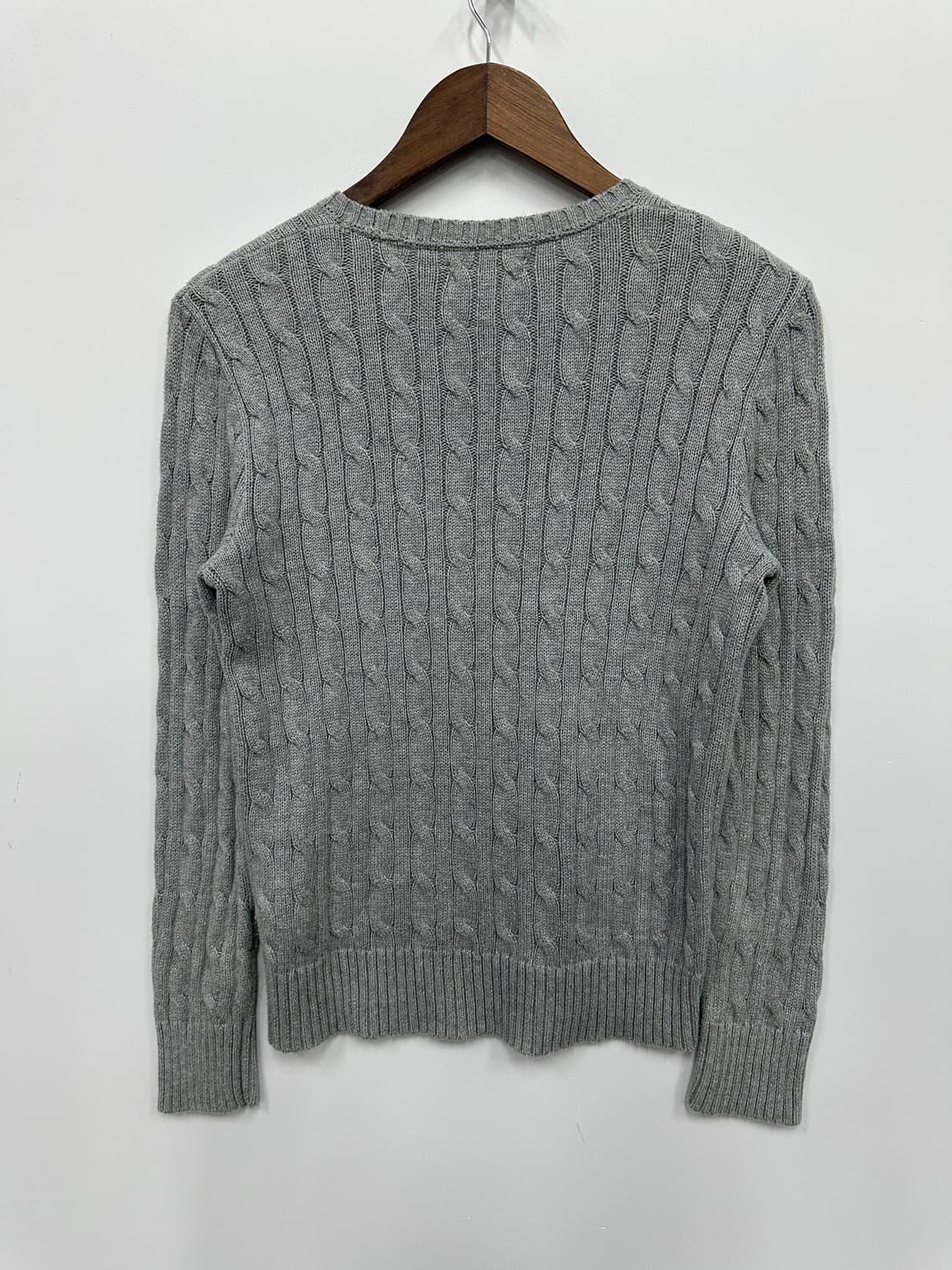 폴로 그레이 꽈배기 니트  상품이미지5