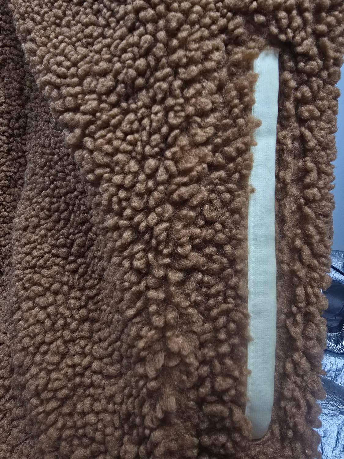 아디다스 쉐르파 롱 뽀글이 자켓 브라운 상품이미지6