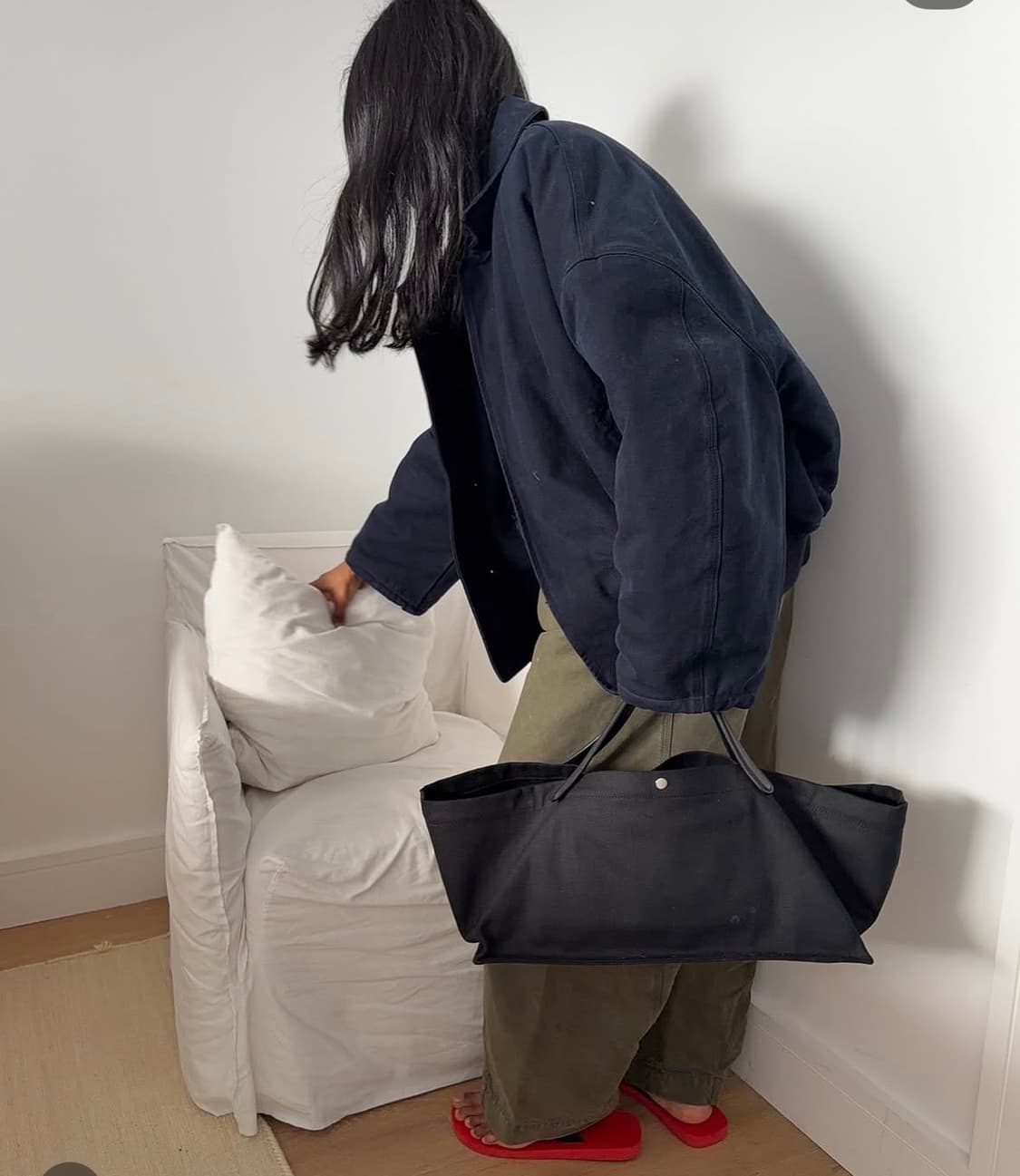 The row 더로우 아이다호 캔버스 블랙 상품이미지2