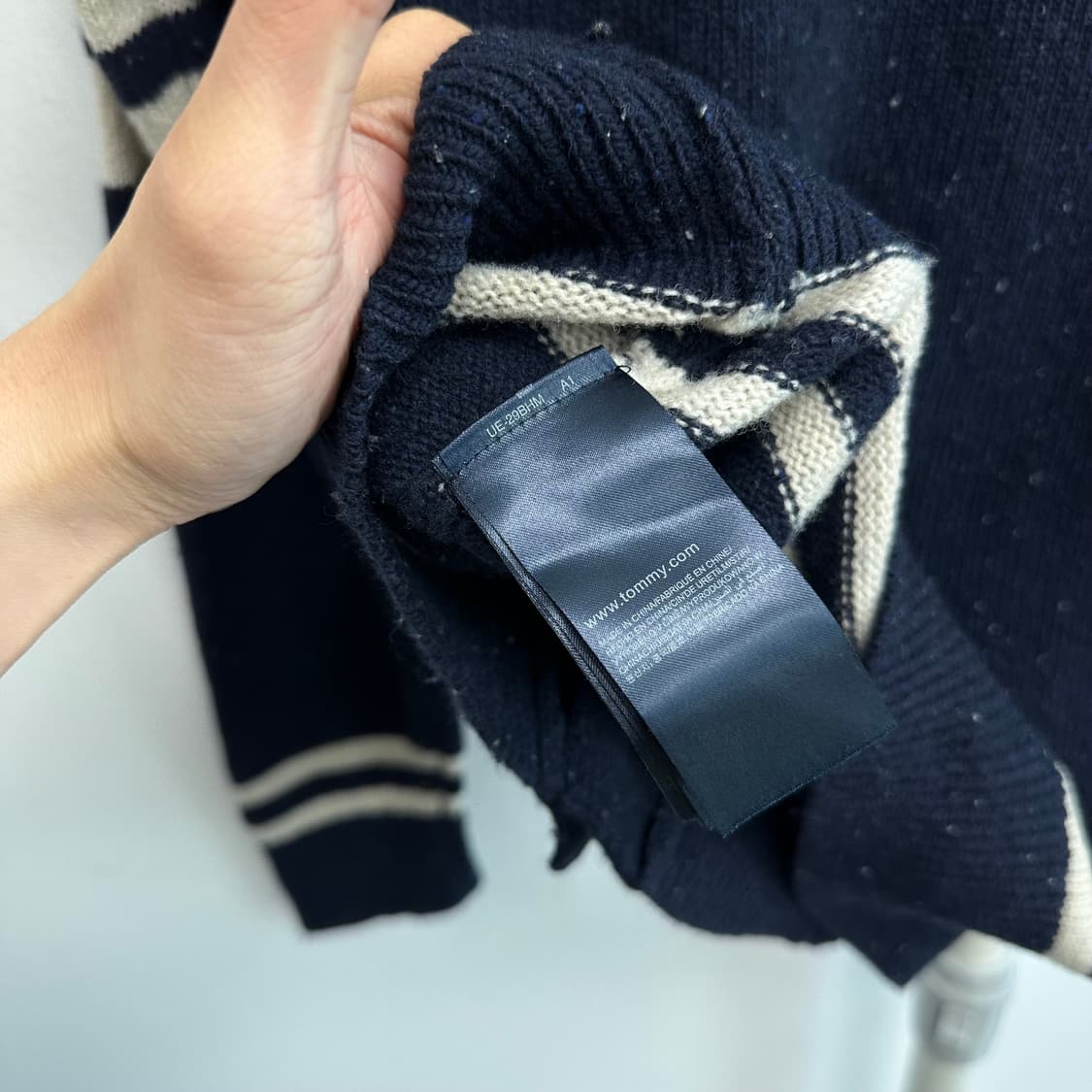 타미힐피거 로고 숄카라 가디건 상품이미지7