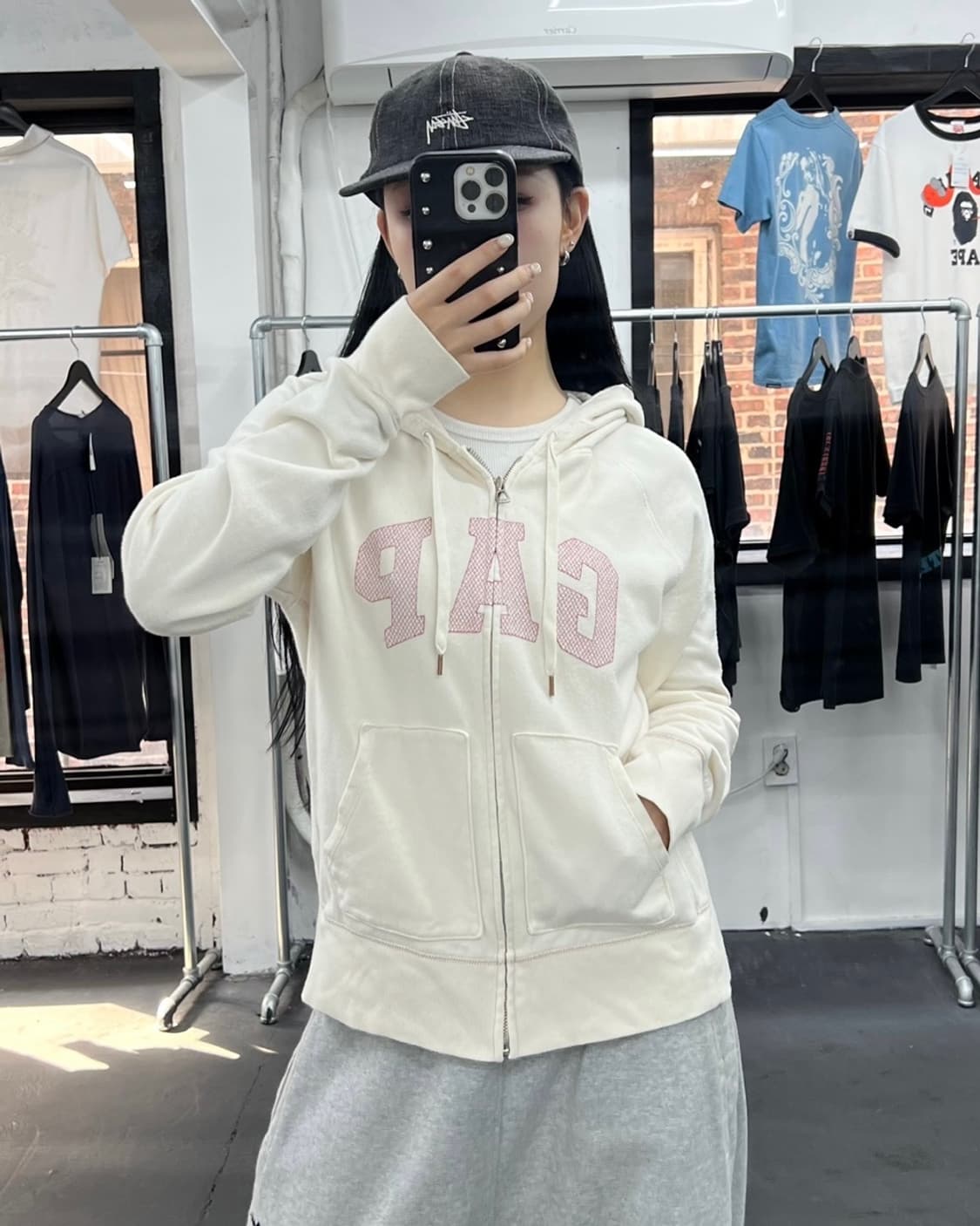 GAP 갭 글리터 후드집업 상품이미지1
