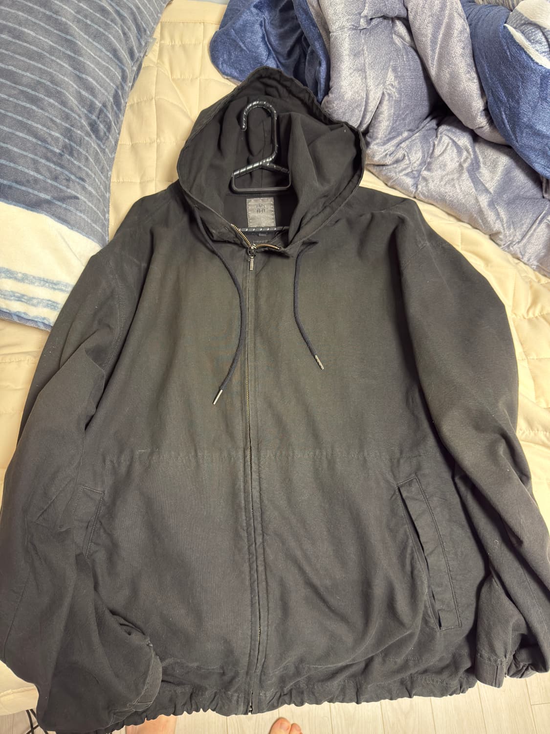 [2] 폴리테루 정규 집후디 유즈드 블랙 상품이미지1