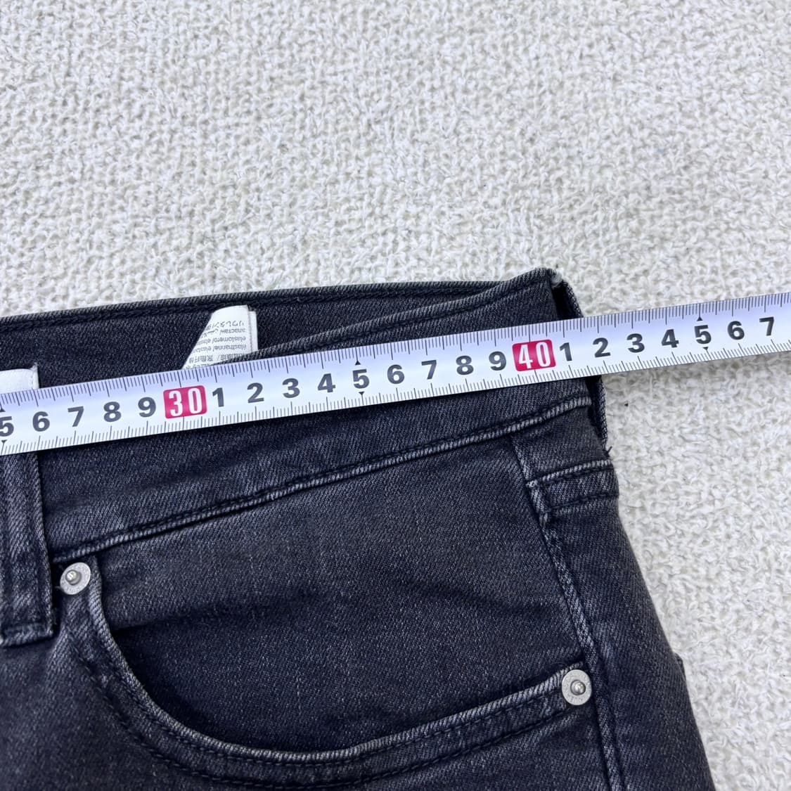 W32 XL32 캘빈클라인 슬림핏 블랙 데님 팬츠 0528Y 상품이미지6