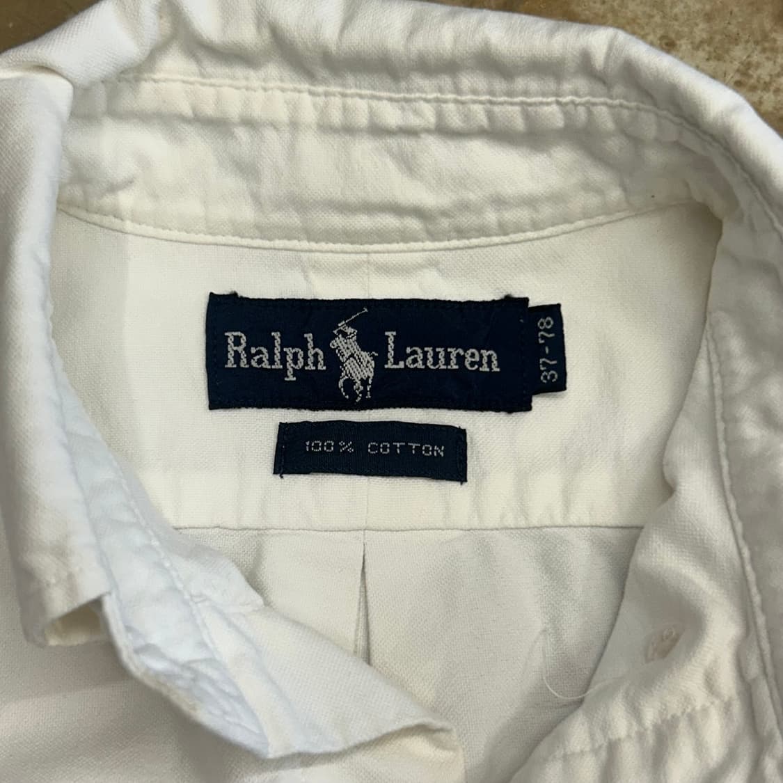 37-78 폴로랄프로렌 화이트 코튼 셔츠 상품이미지4