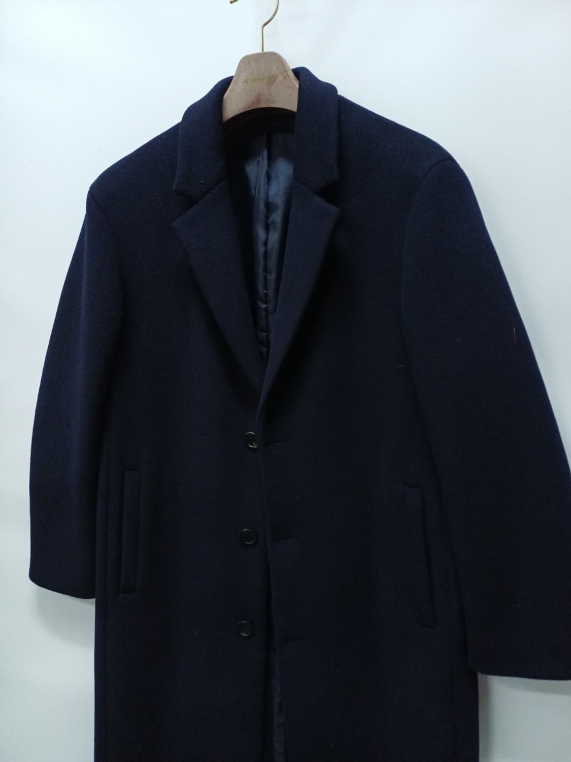 무신사스탠다드 캐시미어 세미오버 싱글코트 (M 95~100) 상품이미지4