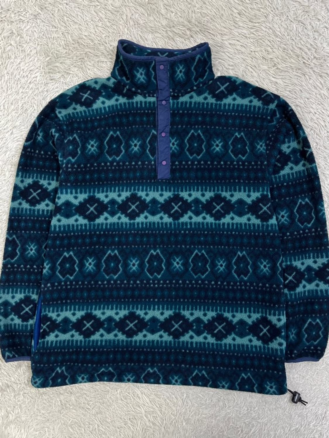 90's LLBEAN 엘엘빈 후리스 스냅 아노락/#2686 상품이미지1