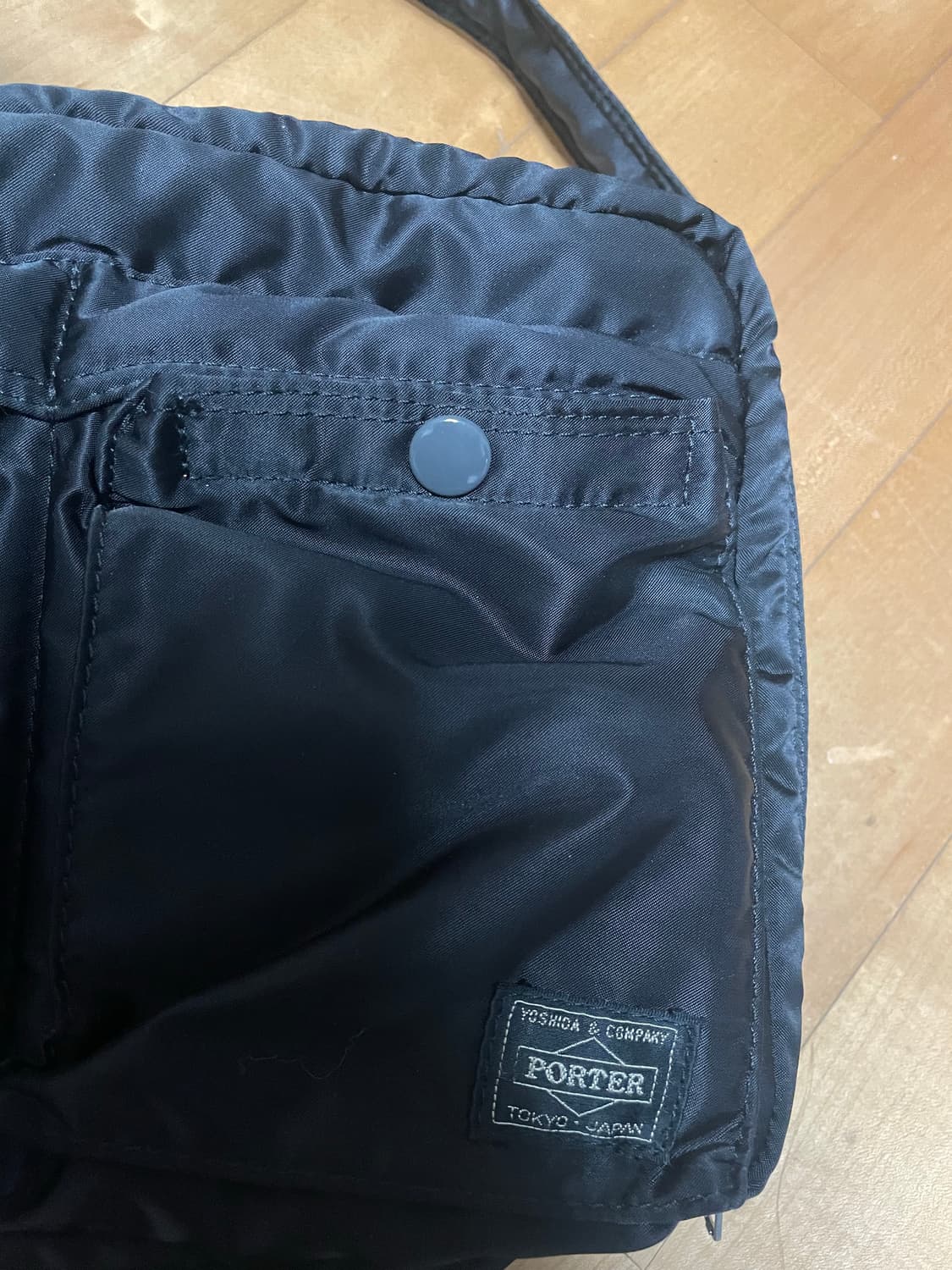 요시다포터 탱커 숄더백 L 라지 블랙 상품이미지4