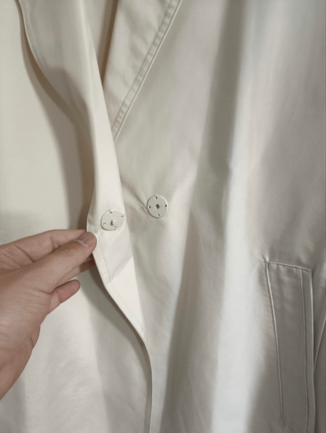 새거 85 리스트 면 나일론 혼방 코트 상품이미지4