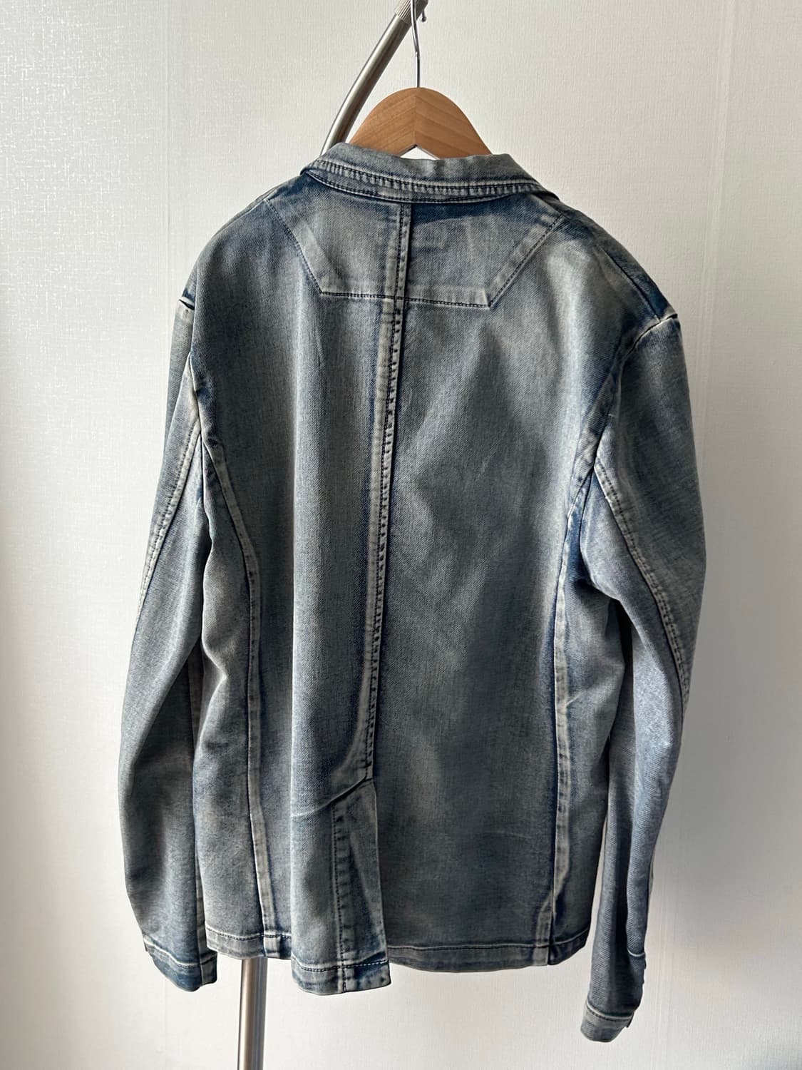 워시드 빈티지 데님 자켓 상품이미지2