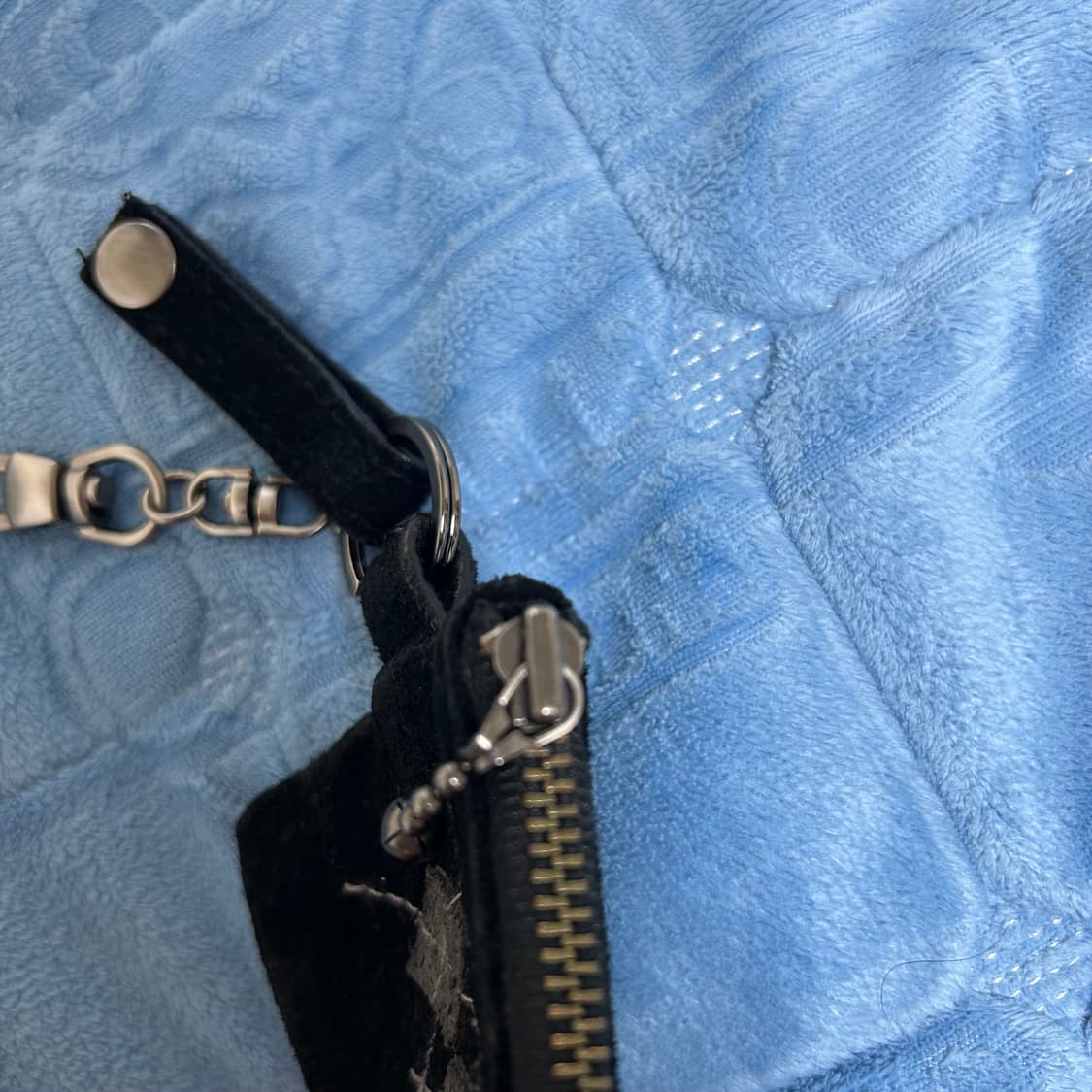 (OS) 폴리테루 아가일 카드 지갑 월렛 블랙 상품이미지4