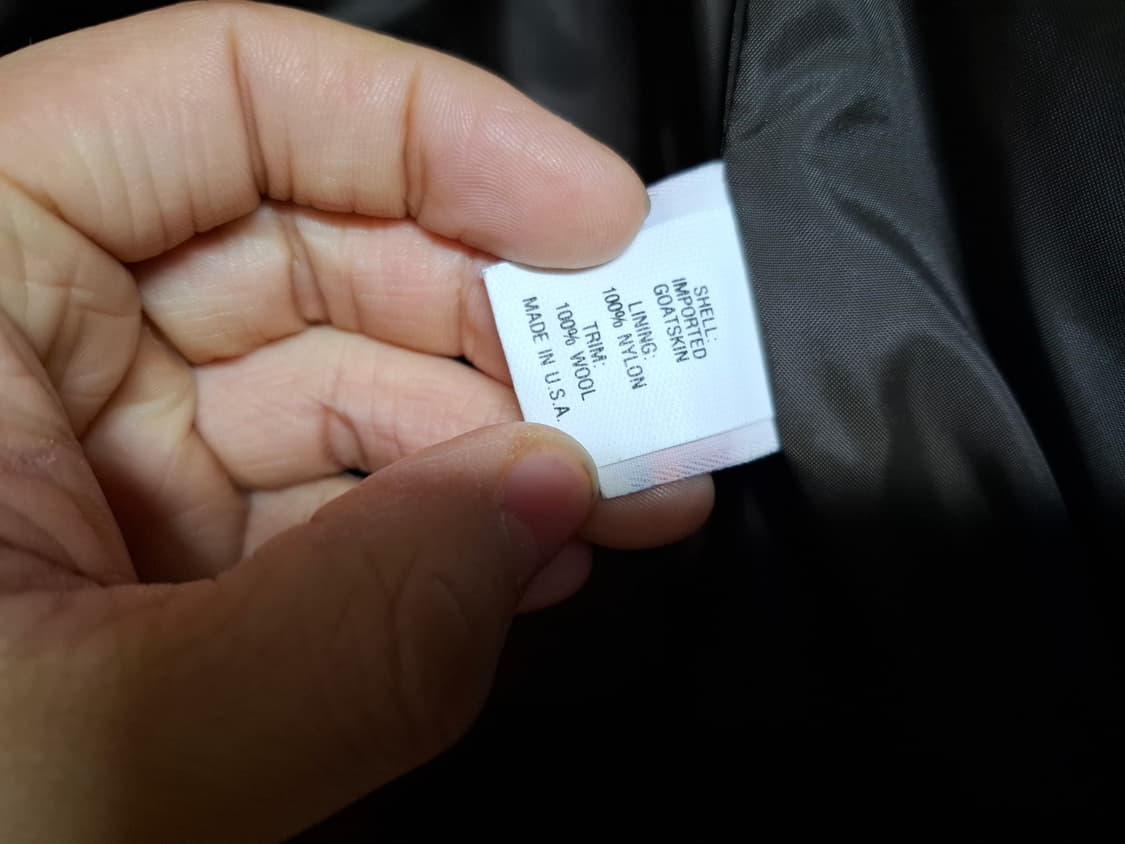 80s USA 엘엘빈 A2 자켓 브라운 고트스킨 40(100-105) 상품이미지8