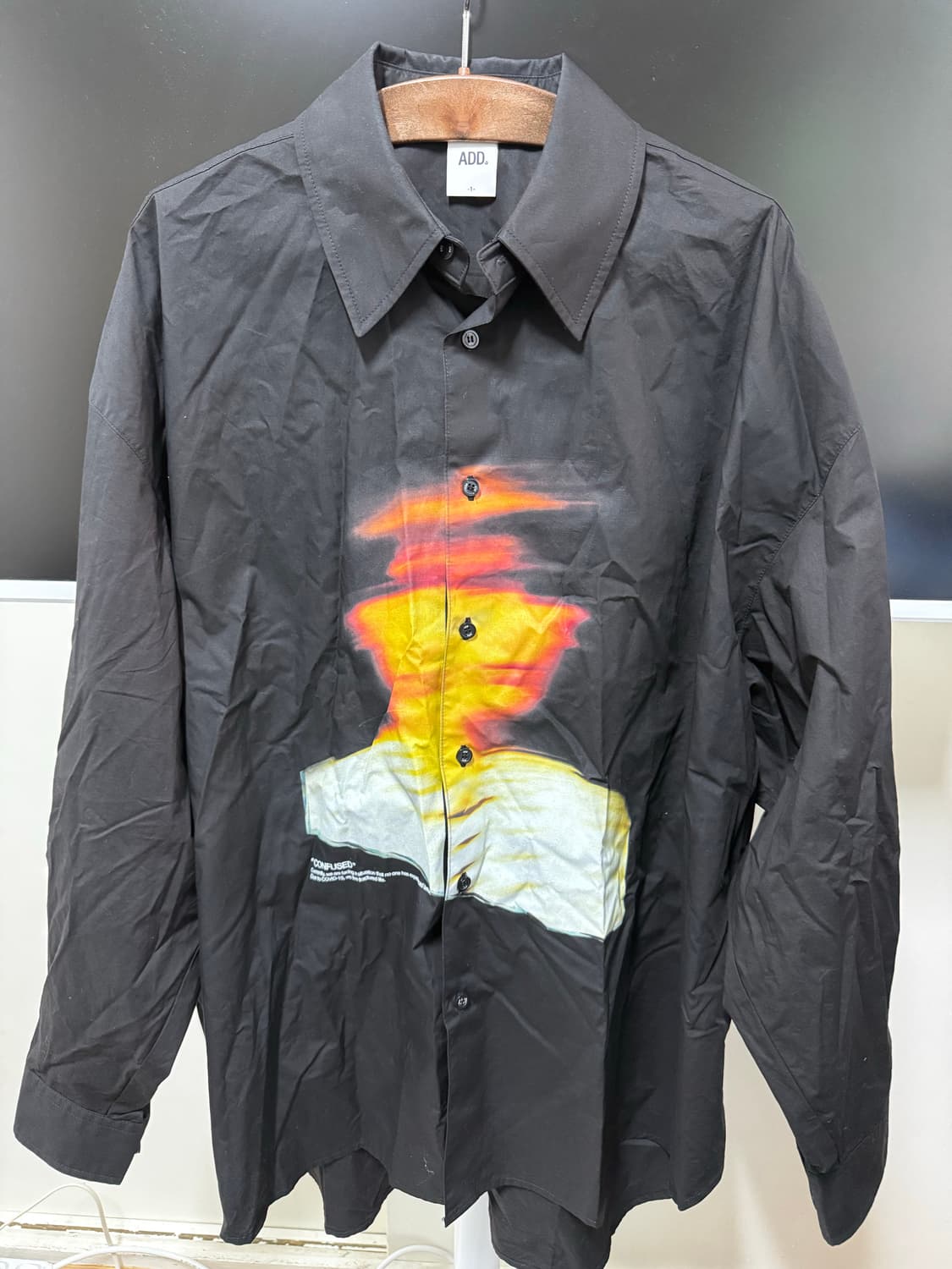 ADD 그래픽 블랙셔츠 상품이미지1