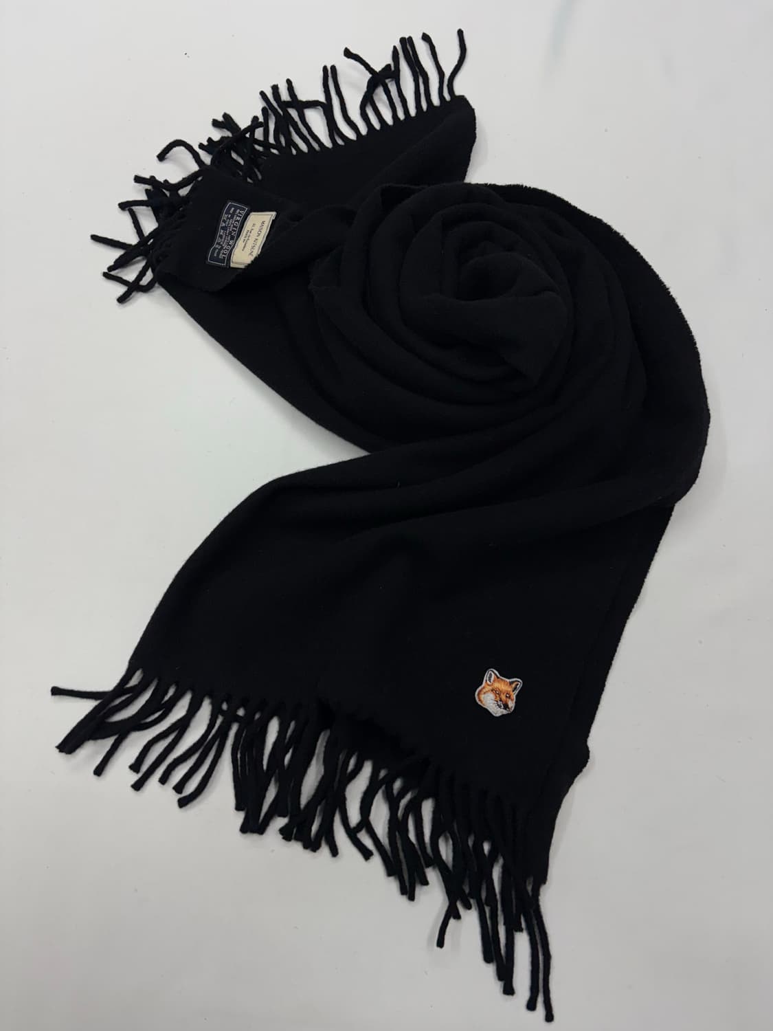 메종키츠네  스몰 폭스 버진 울 머플러 목도리 상품이미지1