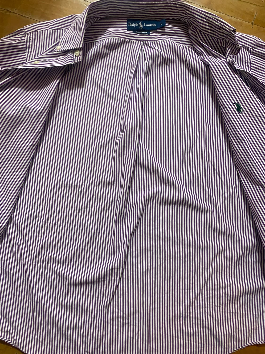 폴로 랄프로렌 스트라이프 셔츠 L 커스텀핏 (105) 상품이미지4