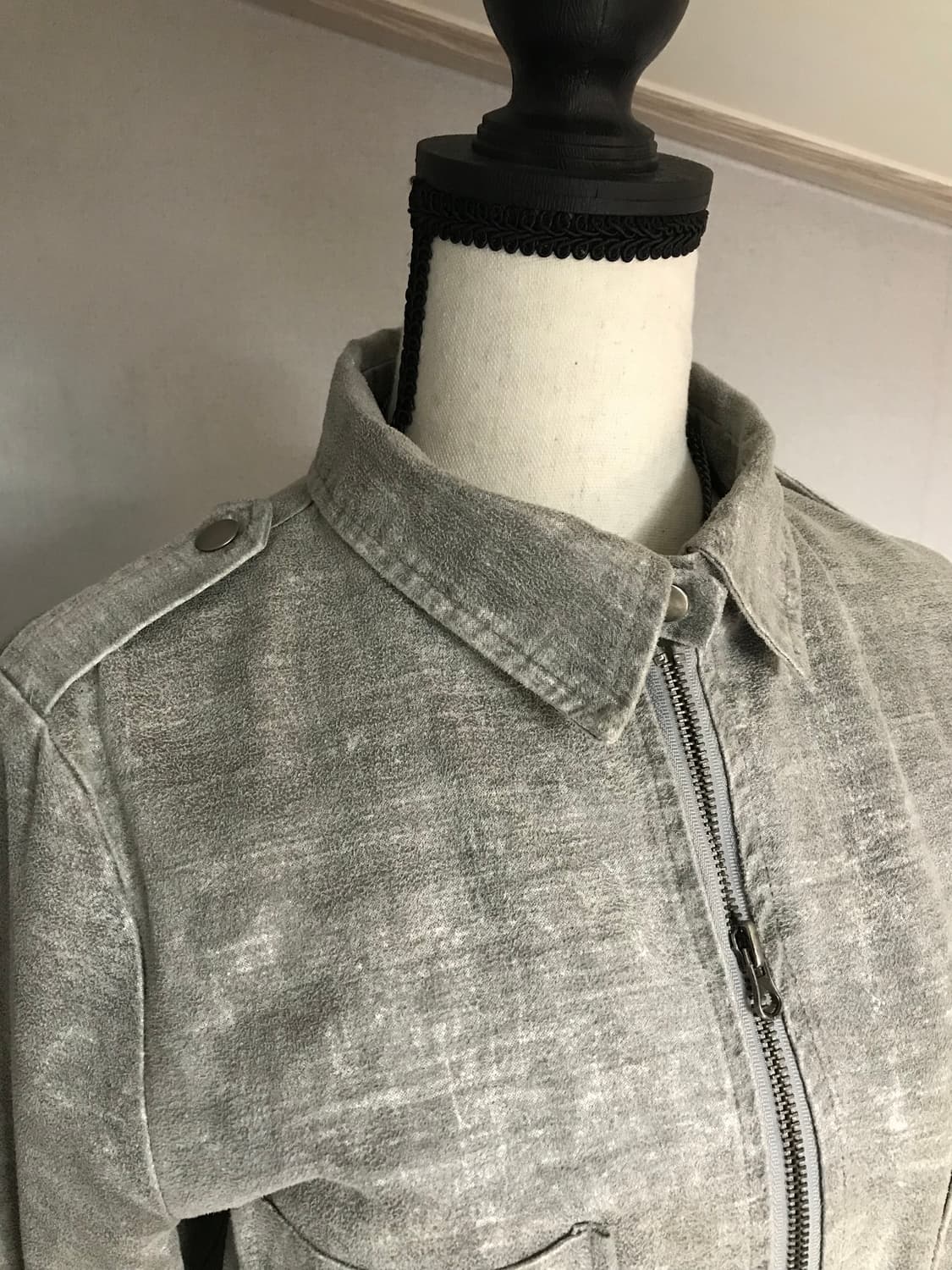 Vintage Washed Military Long Jacket 상품이미지4