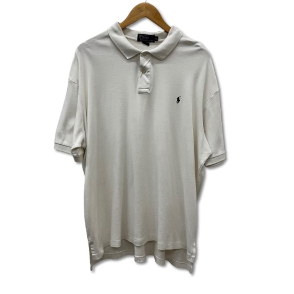 폴로 랄프로렌 반팔 카라 화이트 티셔츠 상품이미지1