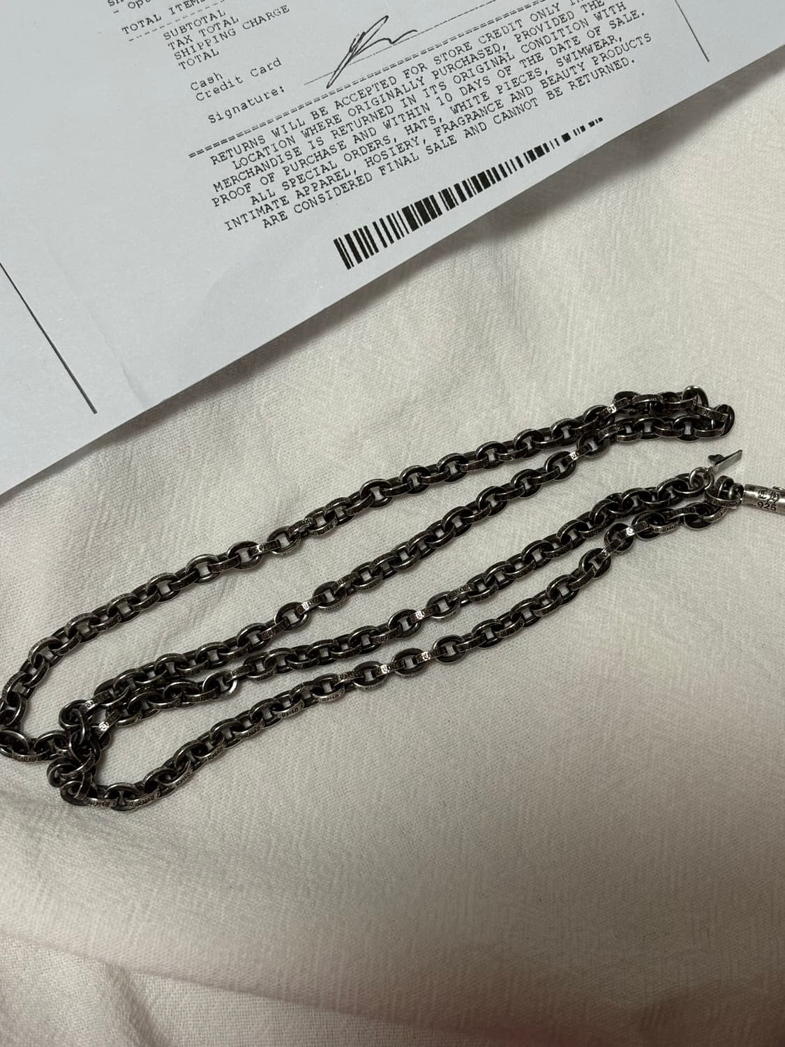 크롬하츠 페이퍼체인 24인치 새상품 상품이미지1