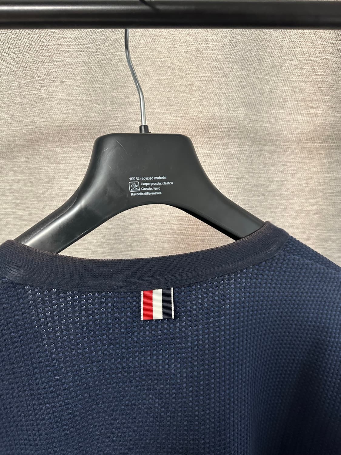 (3) 톰브라운 히든탭 코튼 가디건 네이비 상품이미지4