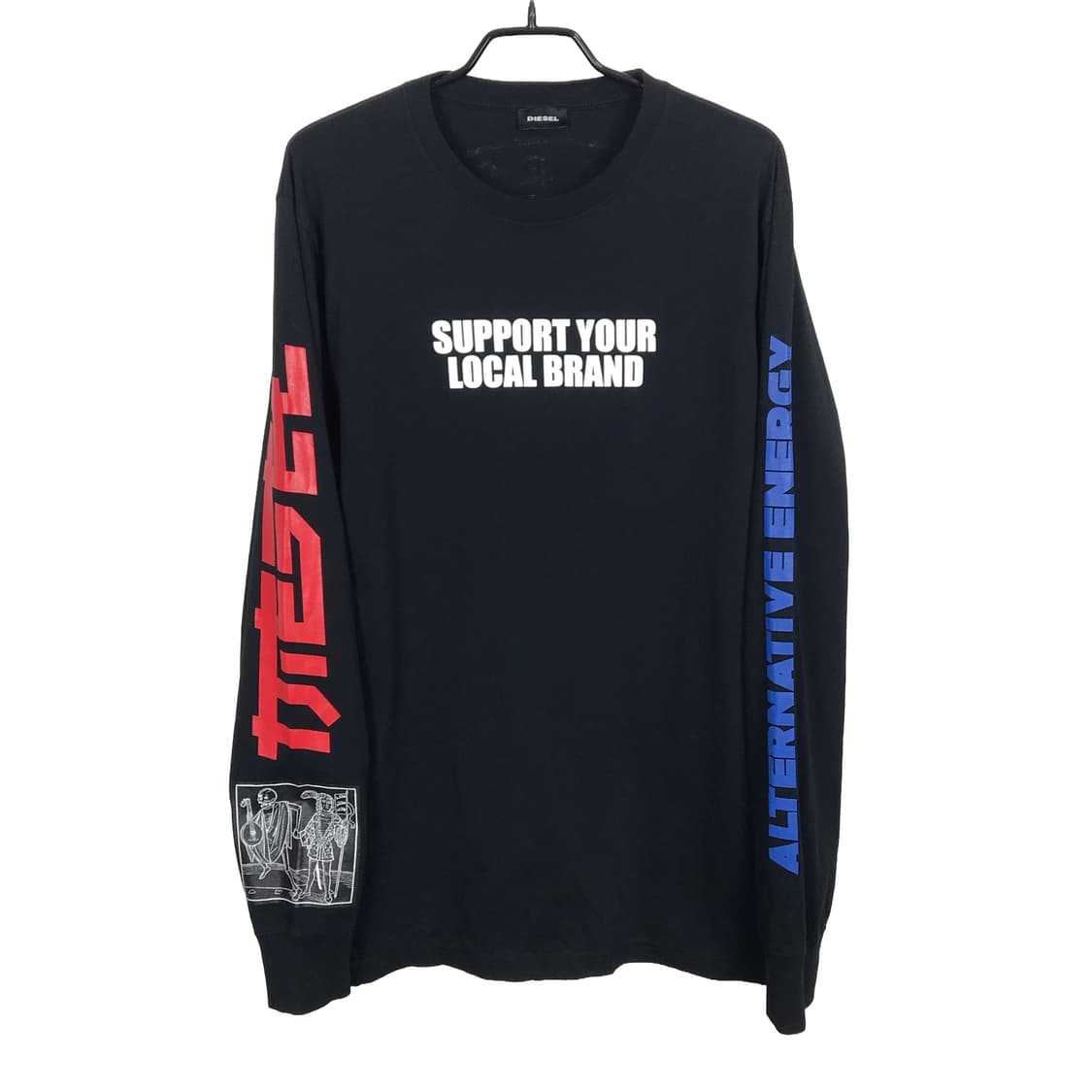 디젤 Diesel 롱 슬리브 긴팔티셔츠 남성L 상품이미지1
