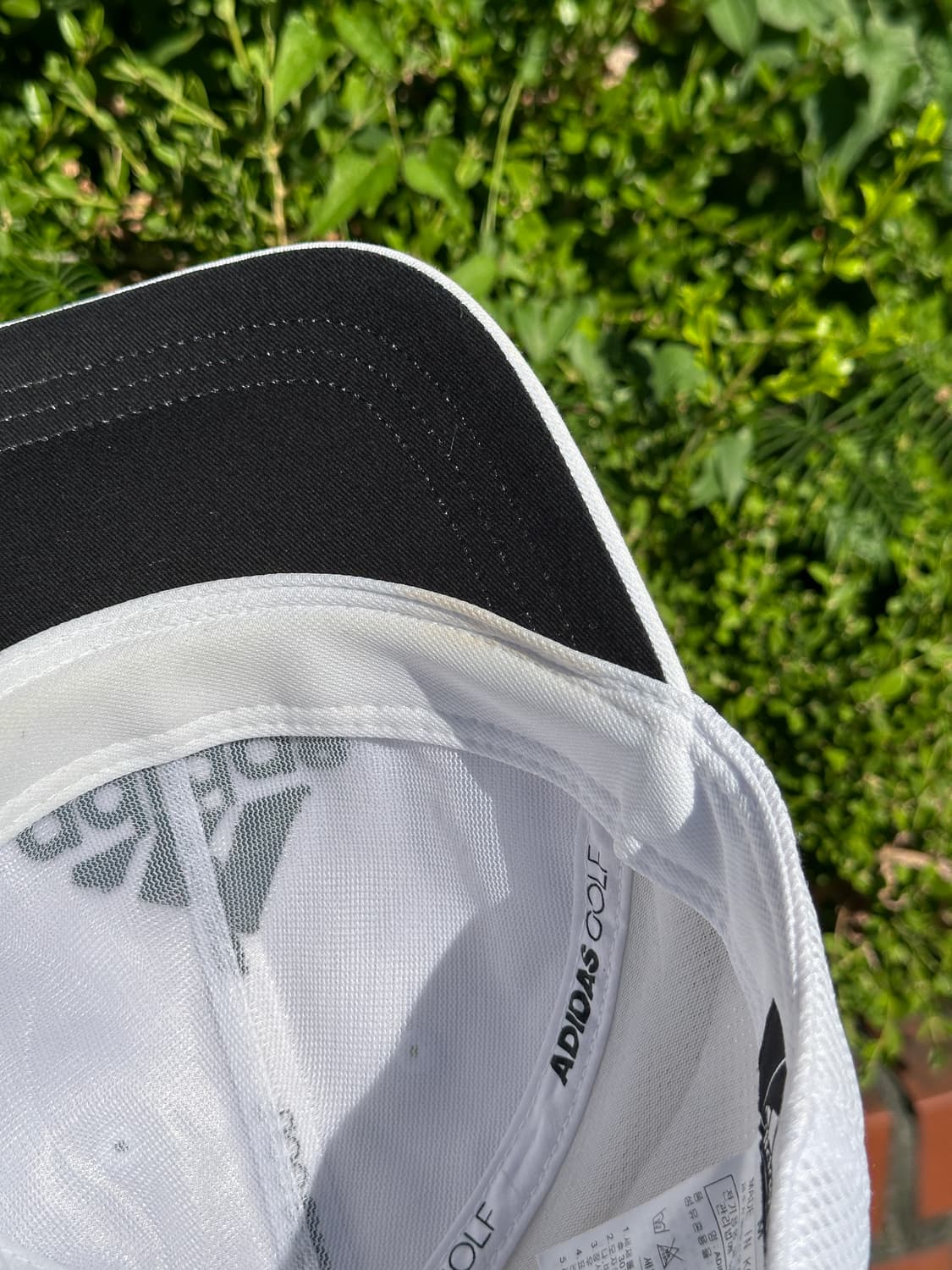 [F] ADIDAS 아디다스 로고 화이트 볼캡 모자 상품이미지8