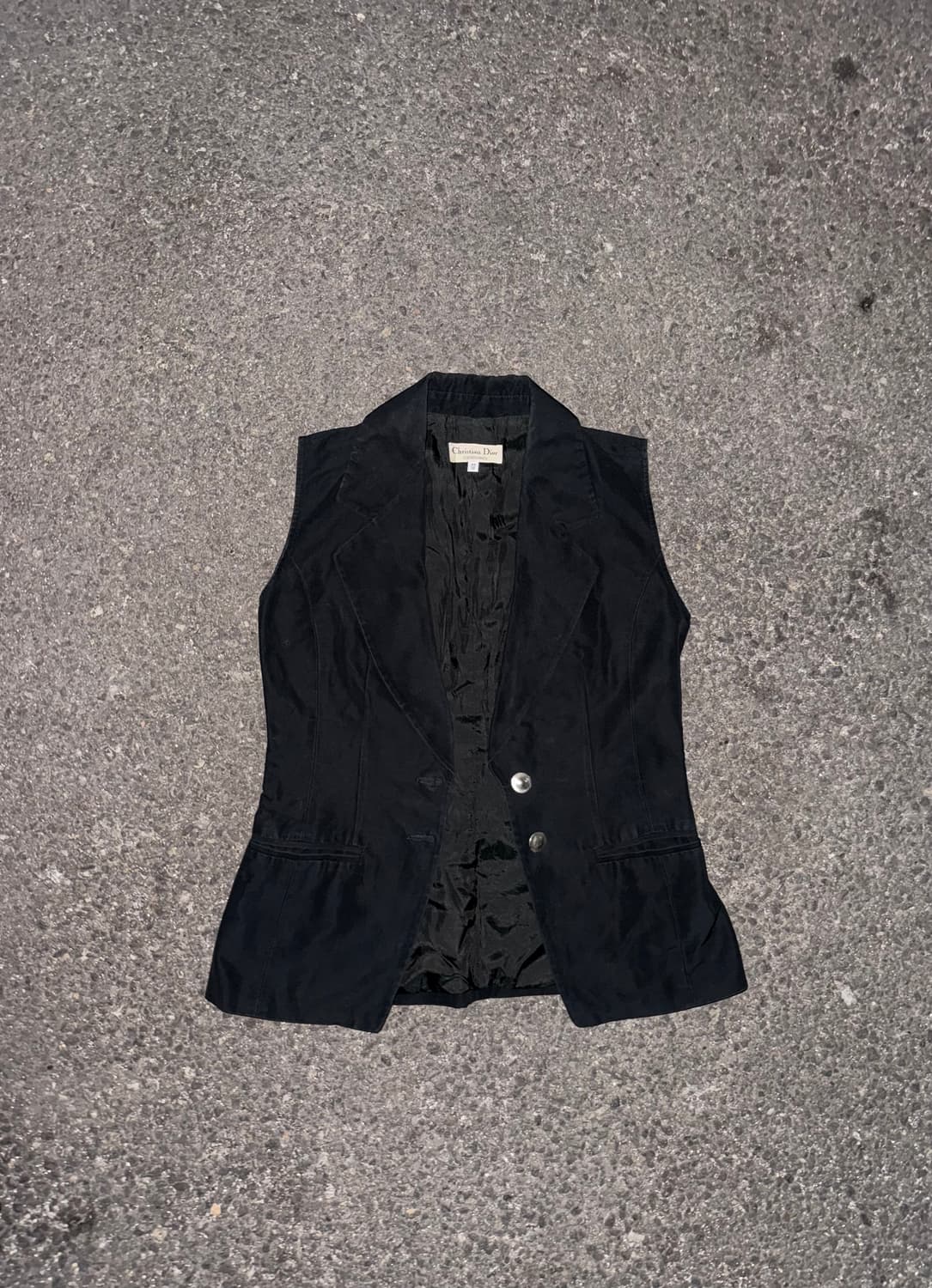 Christian Dior black cotton blazer vest 상품이미지3