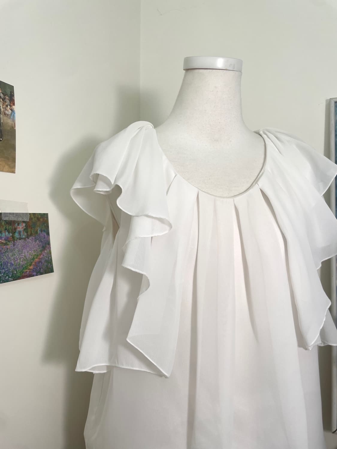 INGNI white pleats fairy blouse(size-M) 상품이미지6