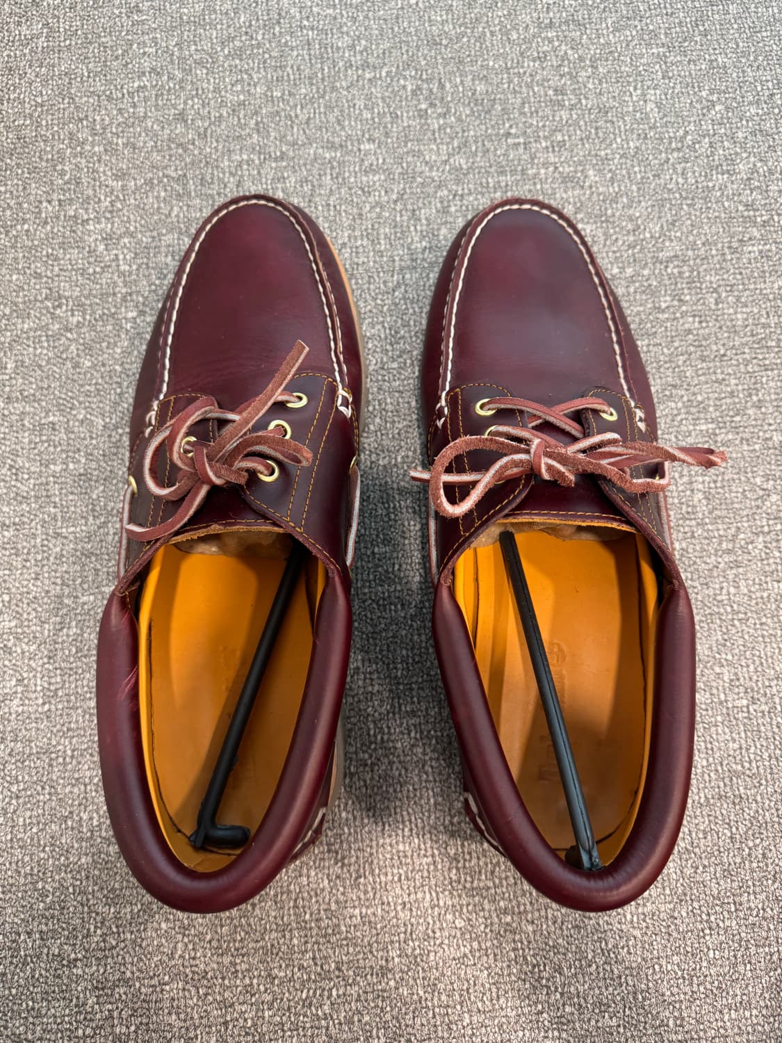 팀버랜드 어센틱 3 아이 클래식 러그 버건디 보트슈즈 11 상품이미지5