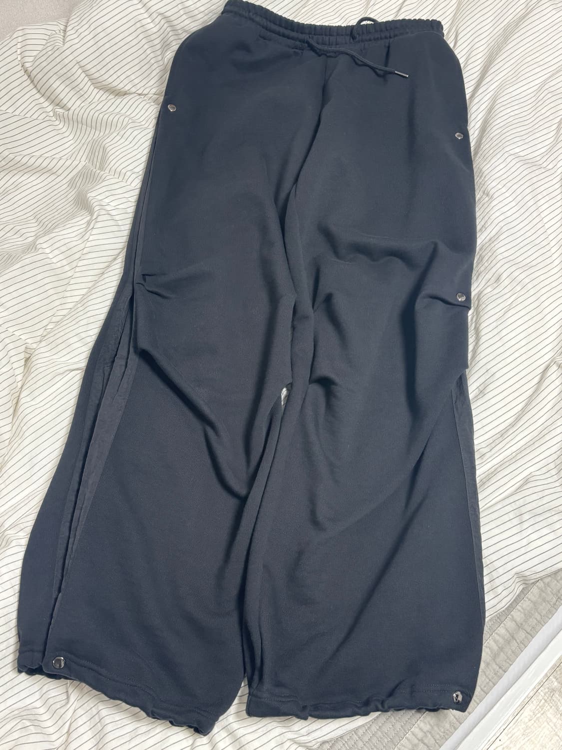 [주앙옴므 X CTR]더블 레이어 스웻 팬츠 (블랙) 상품이미지2