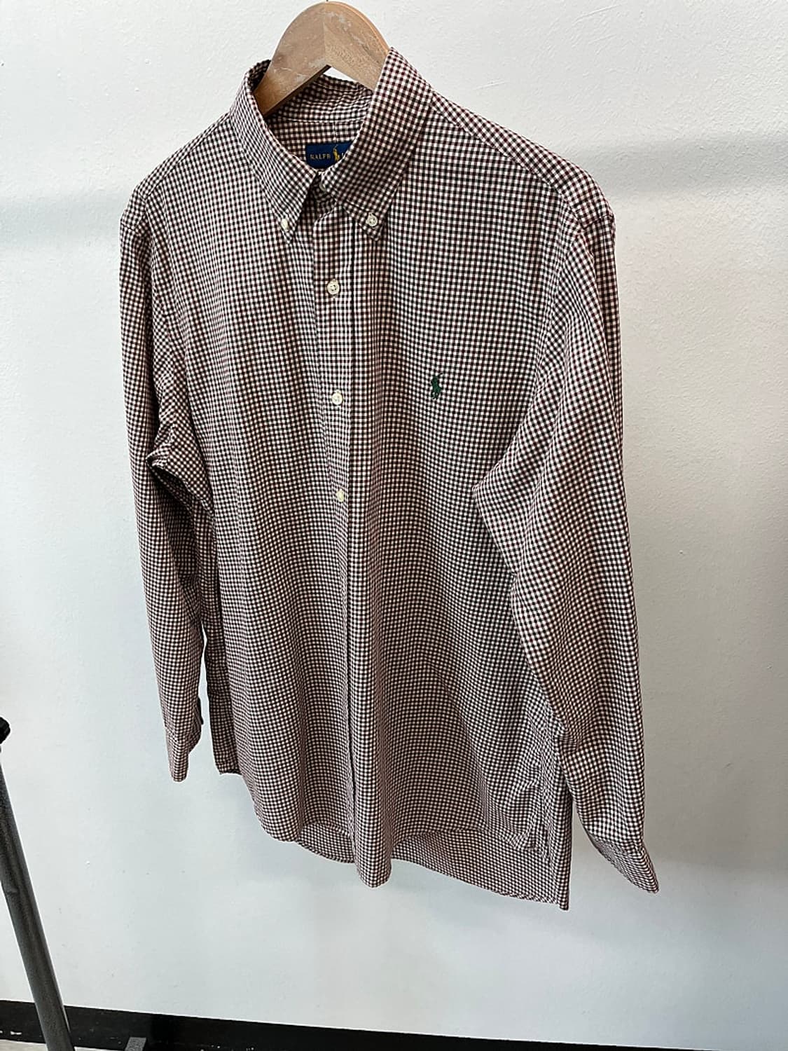 110) 폴로 신형 브라운 깅엄체크 셔츠  상품이미지1