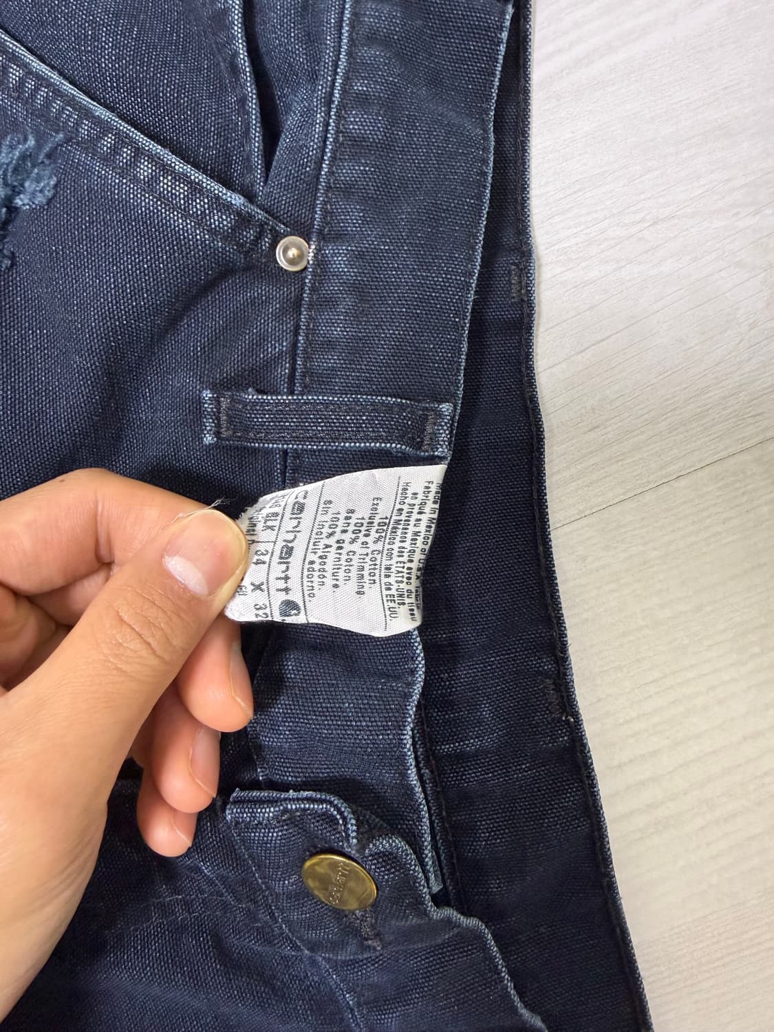 칼하트 더블니 블랙 34 상품이미지2